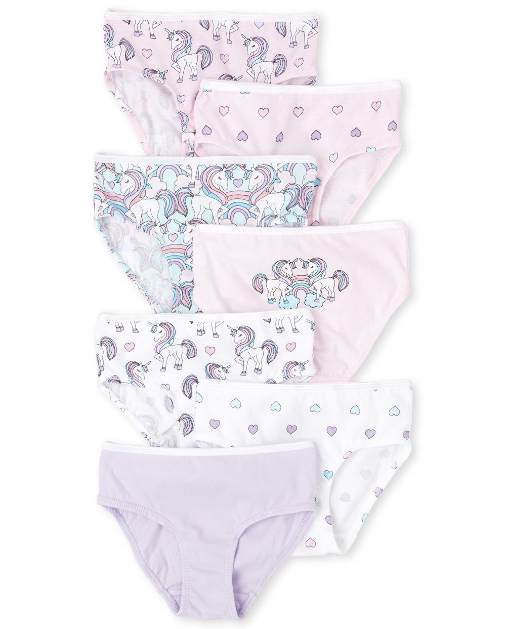 

s Toddler Unicorn Briefs 7-Pack - Pink - The Children's Place