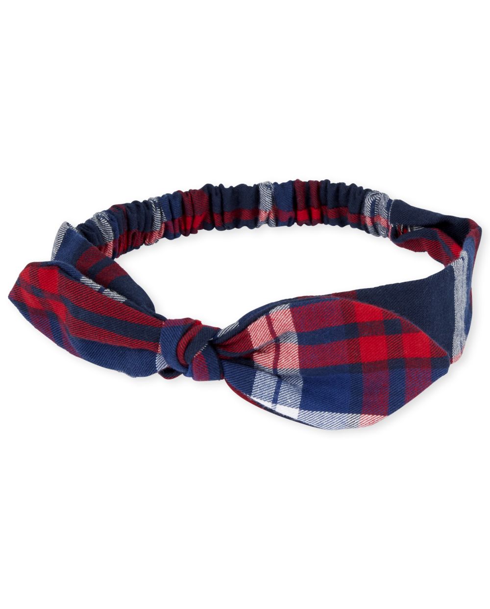 

Newborn Baby Plaid Bow Headwrap - Blue - The Children's Place