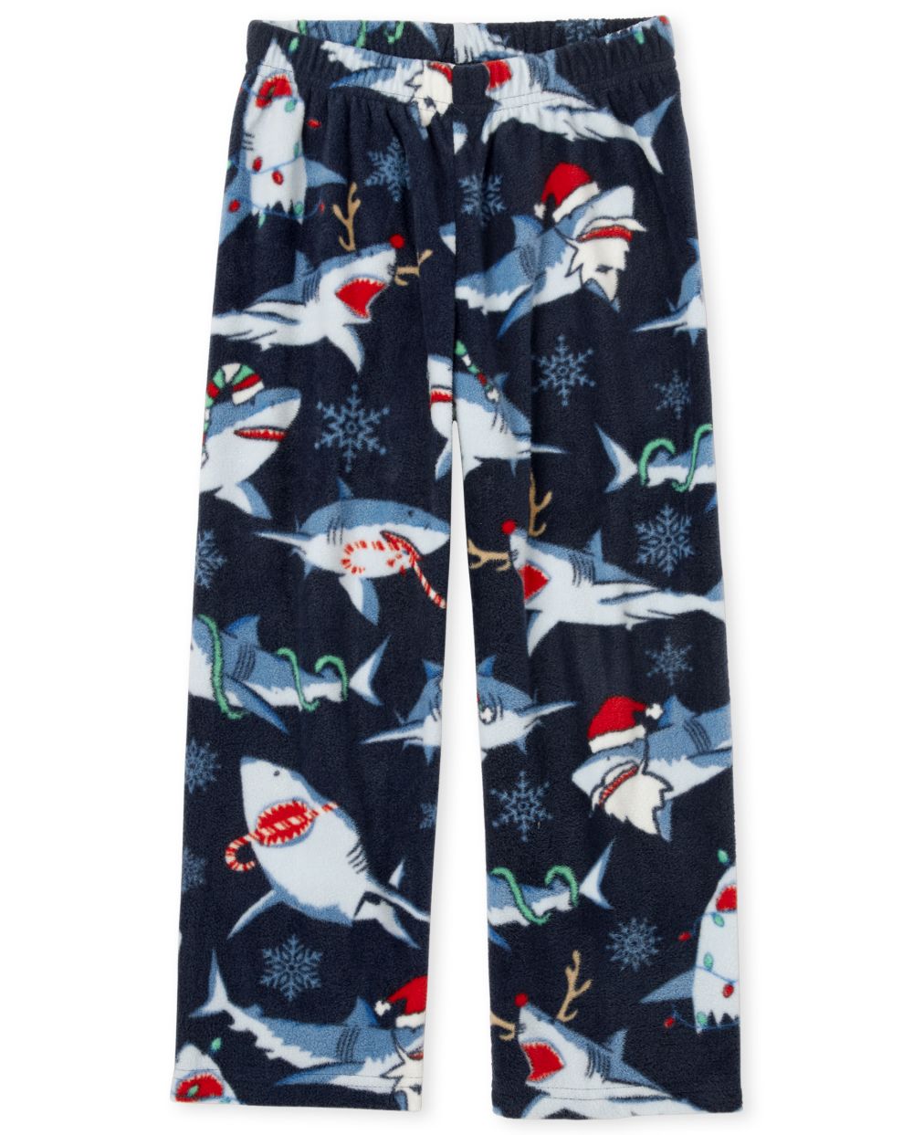 

s Boys Christmas Shark Fleece Pajama Pants - Blue - The Children's Place