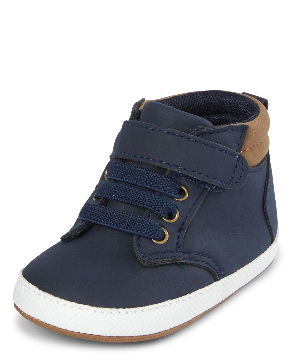 

Newborn Baby Boys Hi Top Sneakers - Blue - The Children's Place