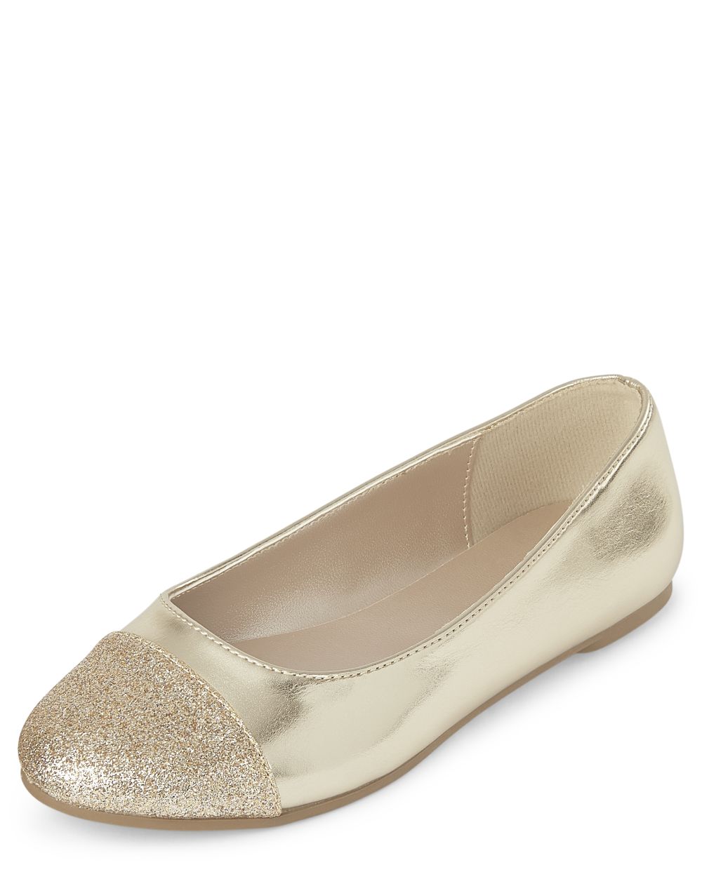 

Girls Glitter Metallic Ballet Flats - The Children's Place