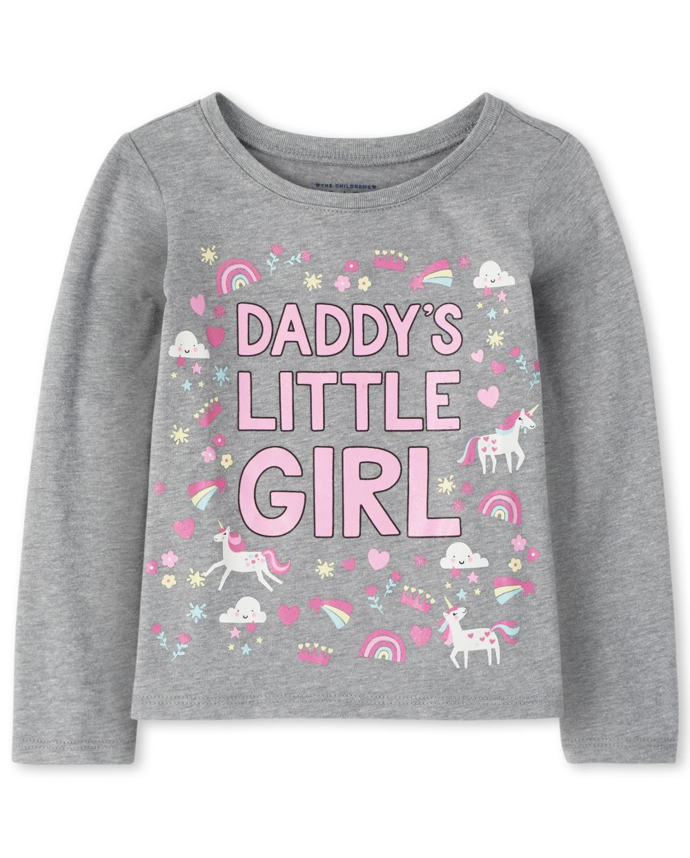 

s Baby And Toddler Daddy's Little Girl Graphic Tee - Gray T-Shirt - The Children's Place