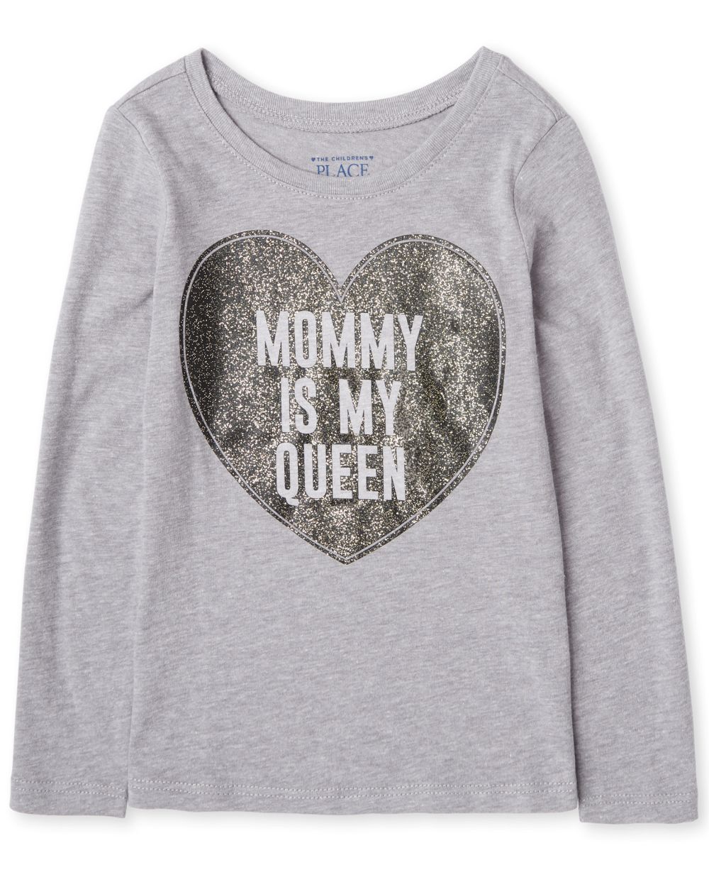 

s Toddler Mommy Is Queen Graphic Tee - Gray T-Shirt - The Children's Place