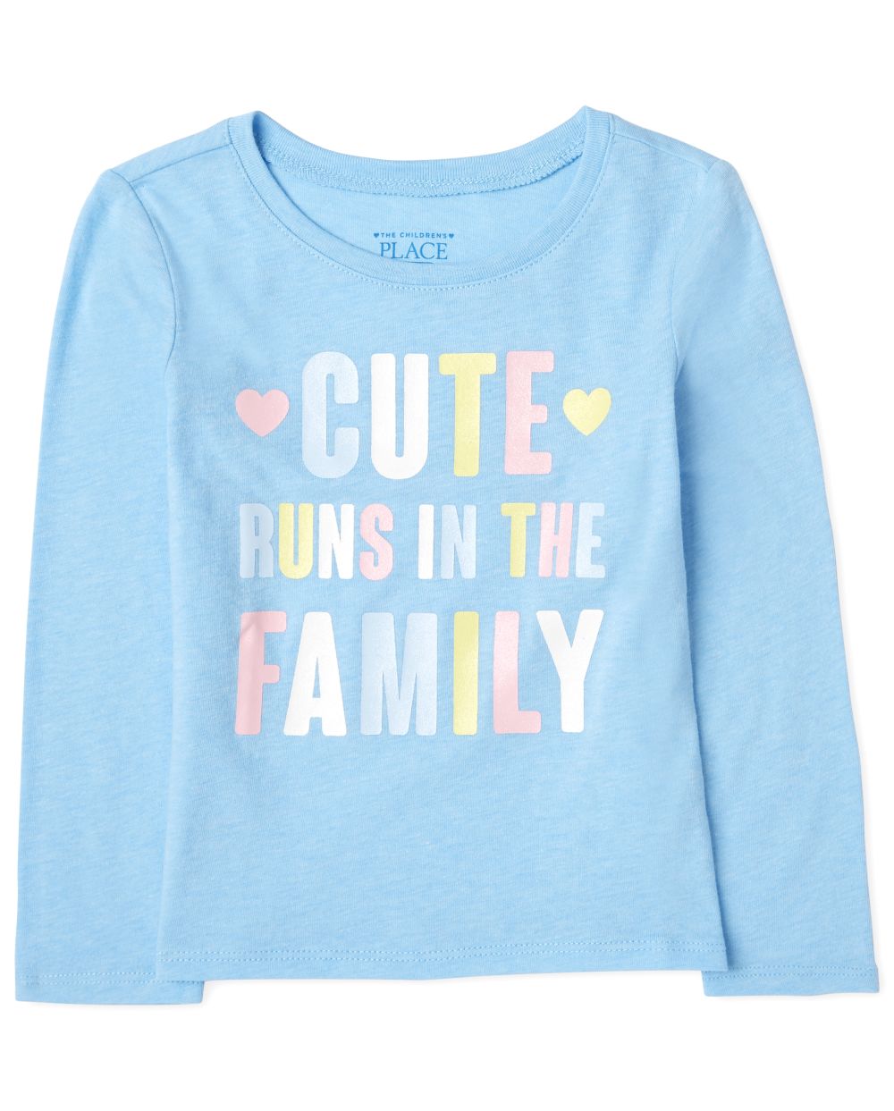 

s Baby And Toddler Cute Family Graphic Tee - Blue T-Shirt - The Children's Place