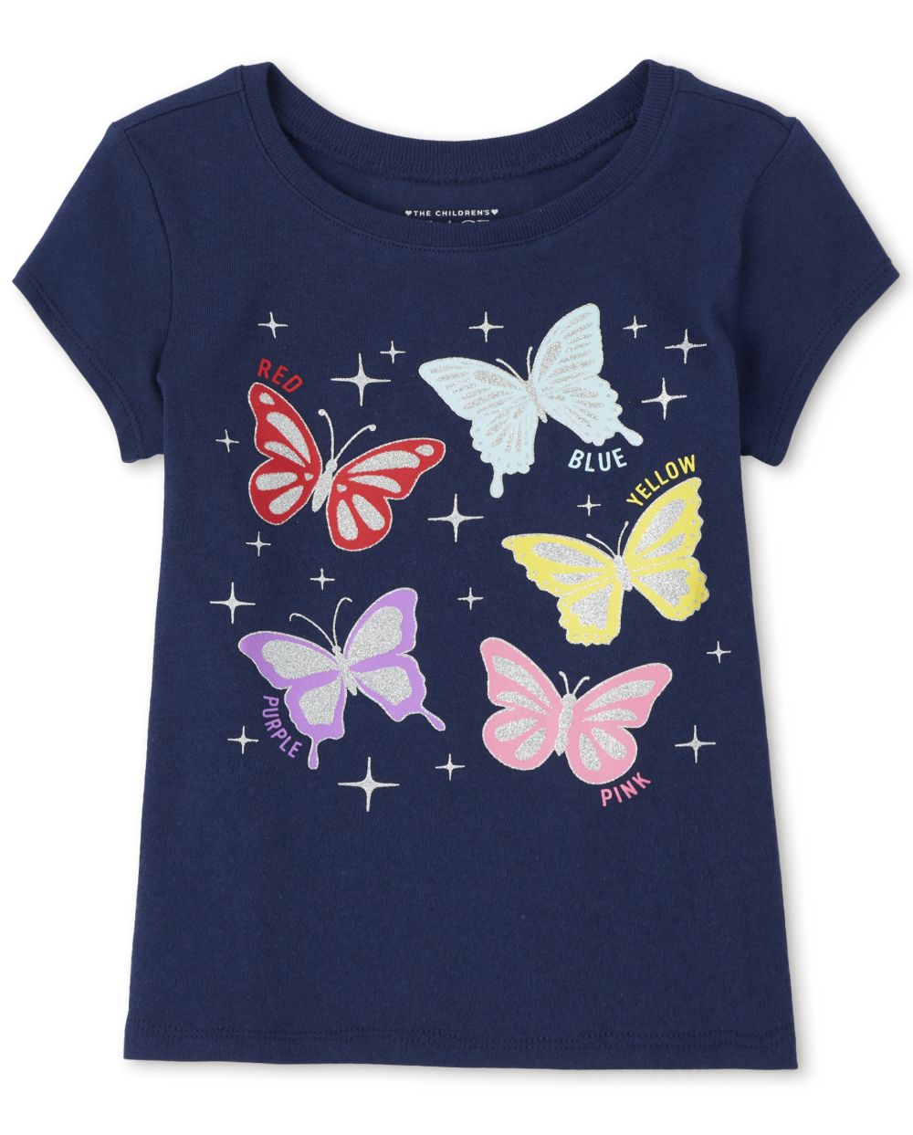 

s Baby And Toddler Butterfly Graphic Tee - Blue T-Shirt - The Children's Place