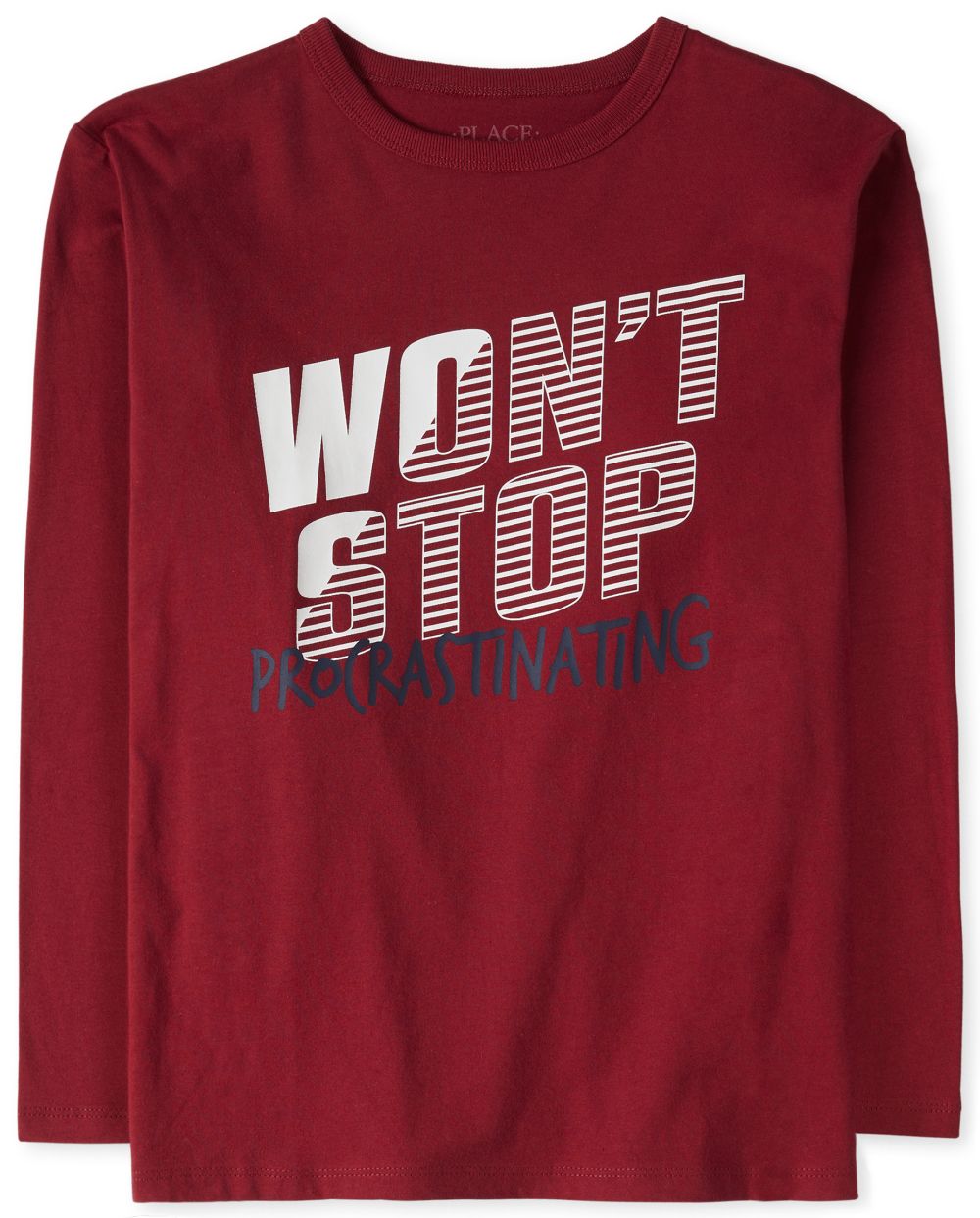 s Boys Procrastinating Graphic Tee - Red T-Shirt - The Children's Place