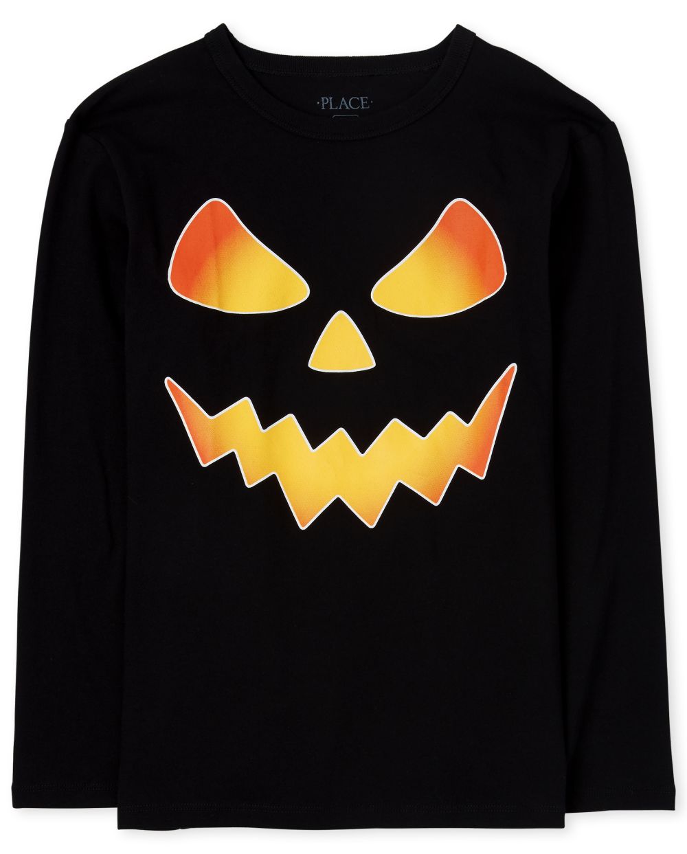 

s Boys Halloween Pumpkin Graphic Tee - Black T-Shirt - The Children's Place