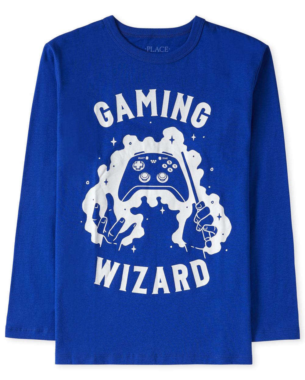 

s Boys Gaming Wizard Graphic Tee - Blue T-Shirt - The Children's Place