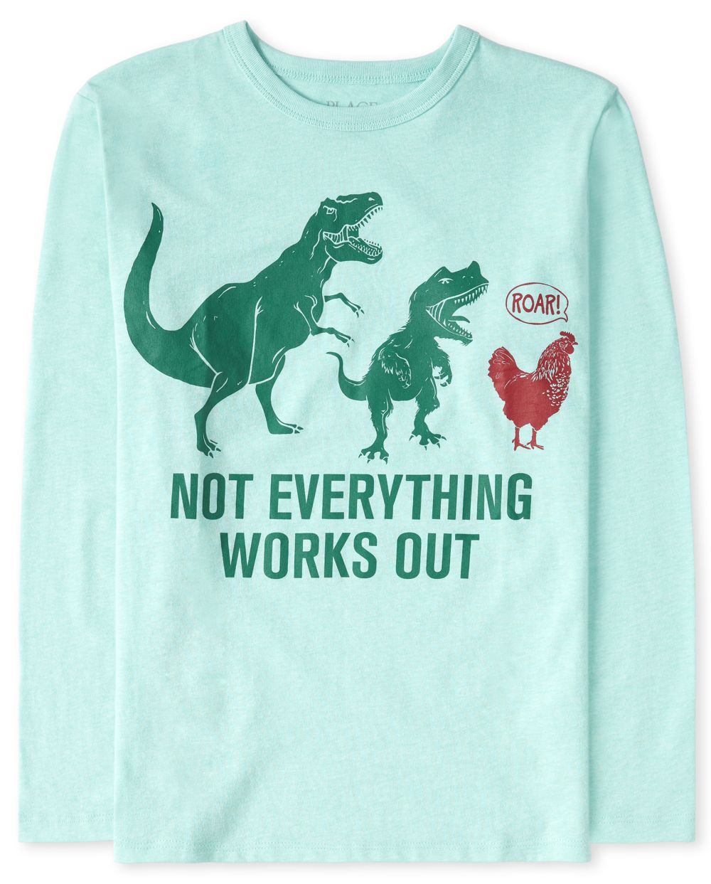 

s Boys Chicken Dino Graphic Tee - Green T-Shirt - The Children's Place