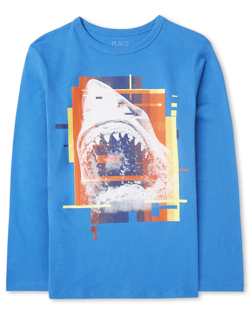

Boys Boys Shark Graphic Tee - Blue T-Shirt - The Children's Place
