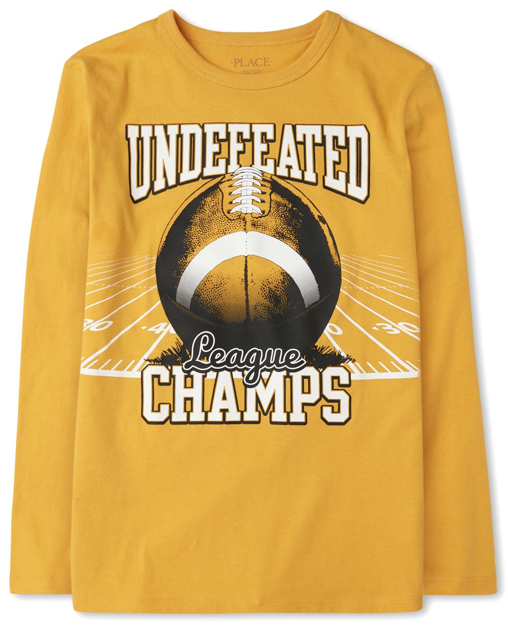

s Boys Football Graphic Tee - Yellow T-Shirt - The Children's Place