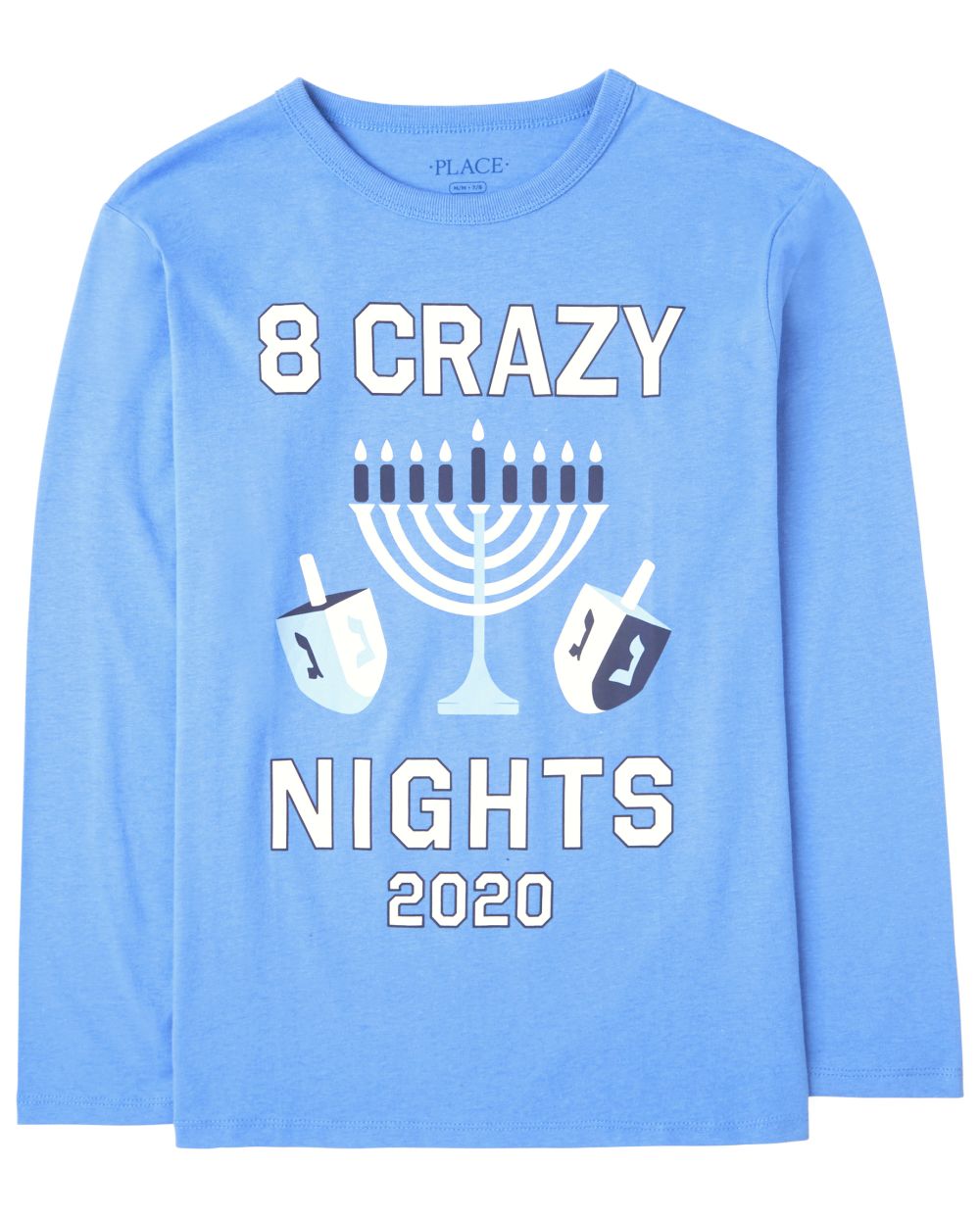 

s Unisex Kids Matching Family Hanukkah 2020 Graphic Tee - Blue T-Shirt - The Children's Place