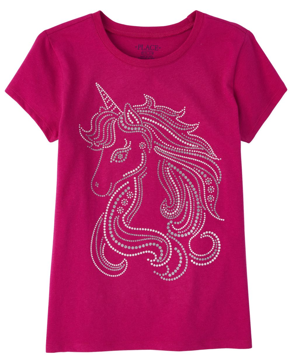 

s Glitter Unicorn Graphic Tee - Pink T-Shirt - The Children's Place
