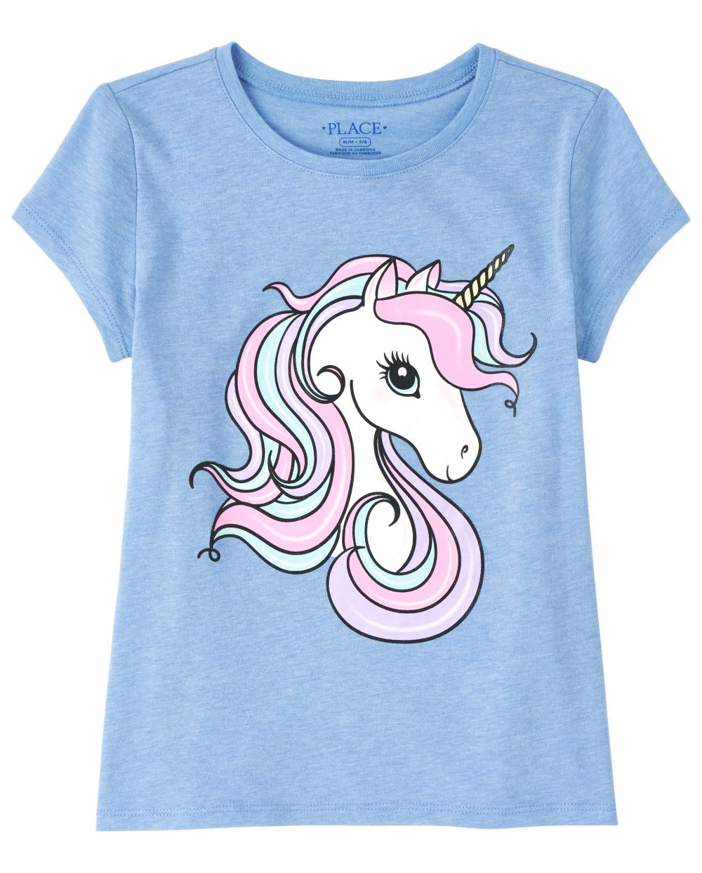 

Girls Graphic Tee - Blue T-Shirt - The Children's Place