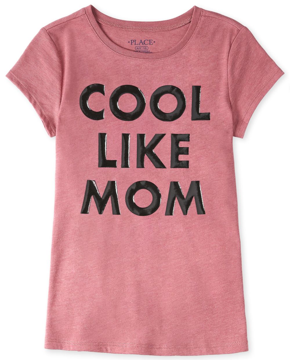 

Girls Cool Like Mom Graphic Tee - Pink T-Shirt - The Children's Place