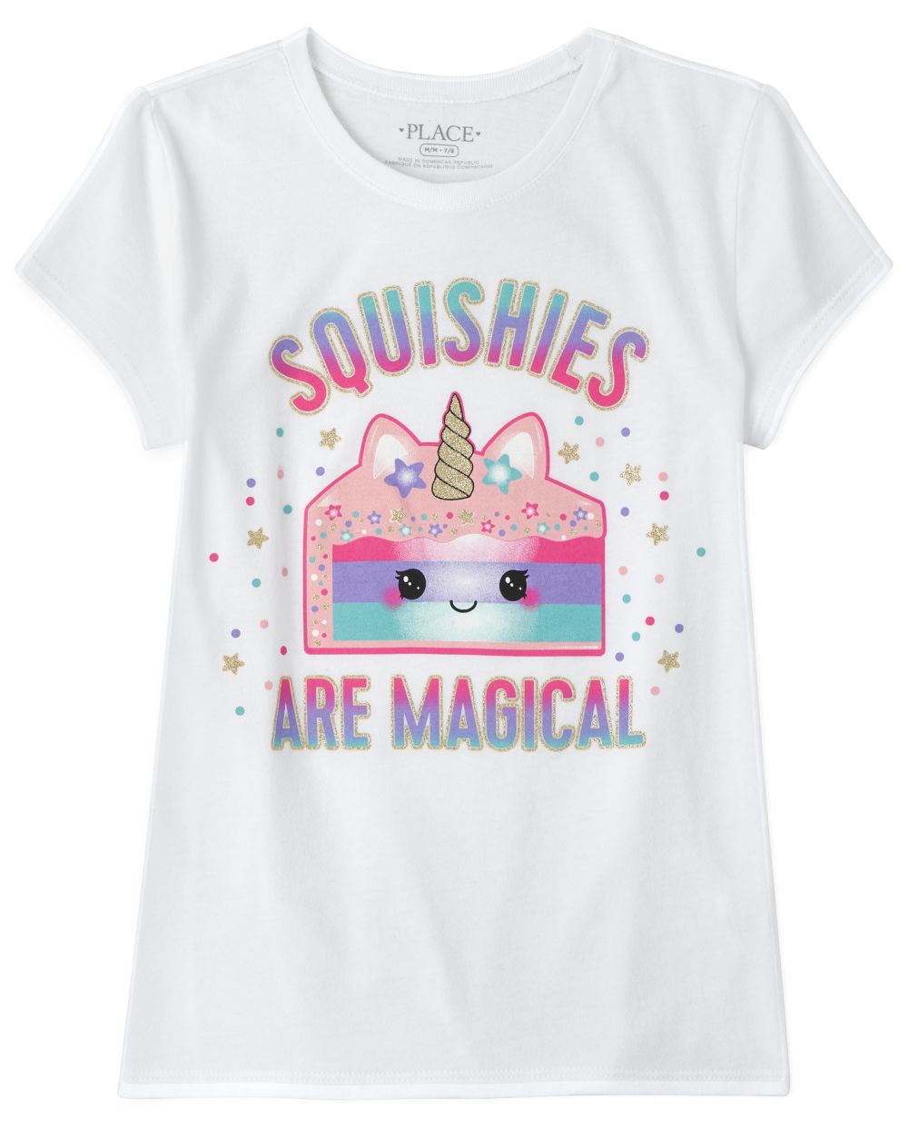 

s Glitter Squishies Cake Graphic Tee - White T-Shirt - The Children's Place