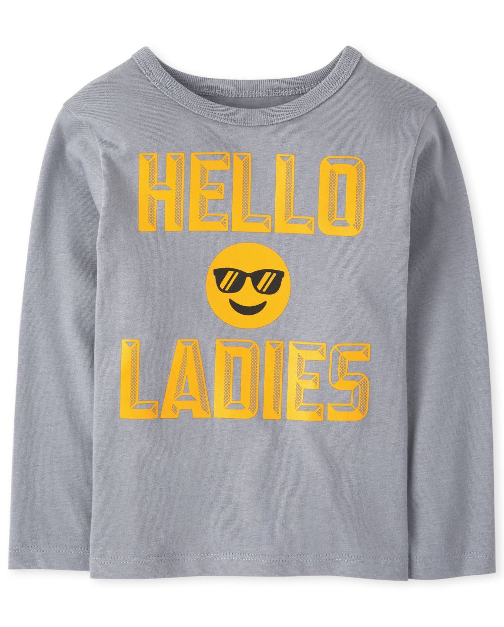 

s Baby And Toddler Boys Hello Ladies Graphic Tee - Gray T-Shirt - The Children's Place