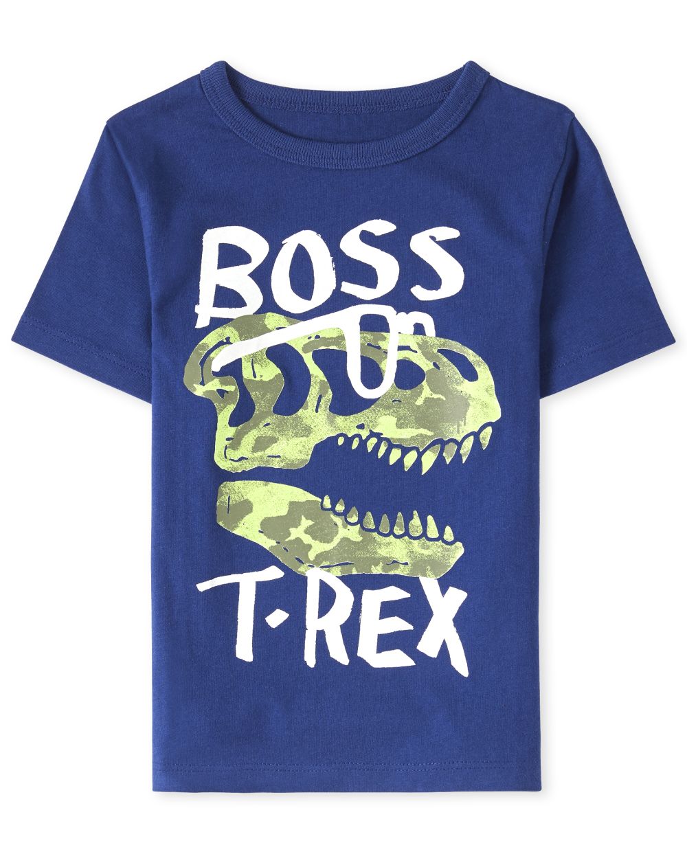 

s Baby And Toddler Boys Dino Boss Graphic Tee - Blue T-Shirt - The Children's Place