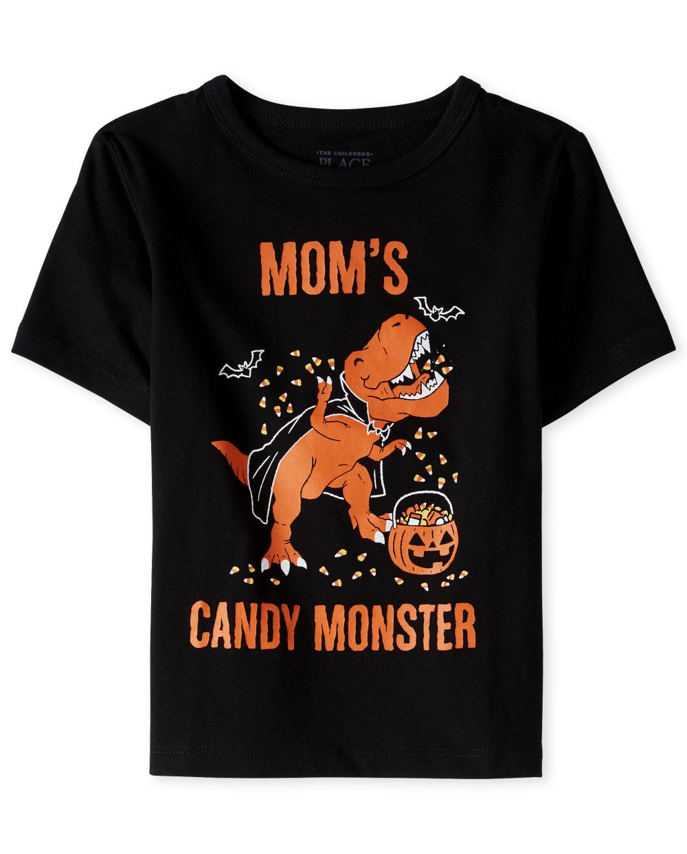 

s Baby And Toddler Boys Halloween Candy Monster Graphic Tee - Black T-Shirt - The Children's Place
