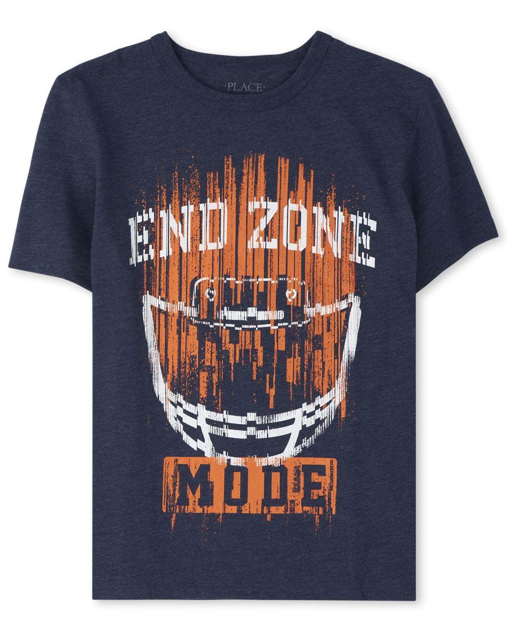 

s Boys End Zone Football Graphic Tee - Blue T-Shirt - The Children's Place