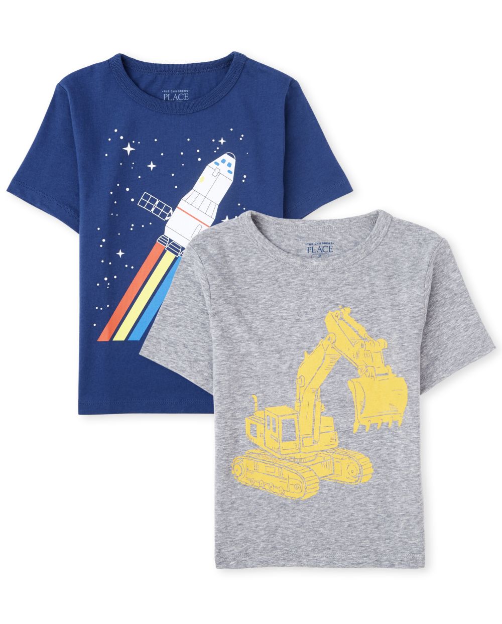

s Baby And Toddler Boys Transportation Graphic Tee 2-Pack - Multi T-Shirt - The Children's Place