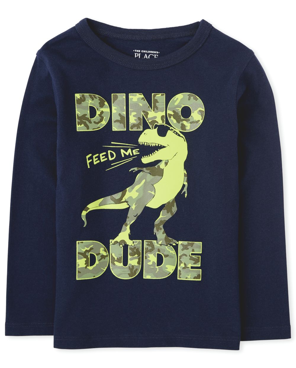 

s Baby And Toddler Boys Dino Dude Graphic Tee - Blue T-Shirt - The Children's Place