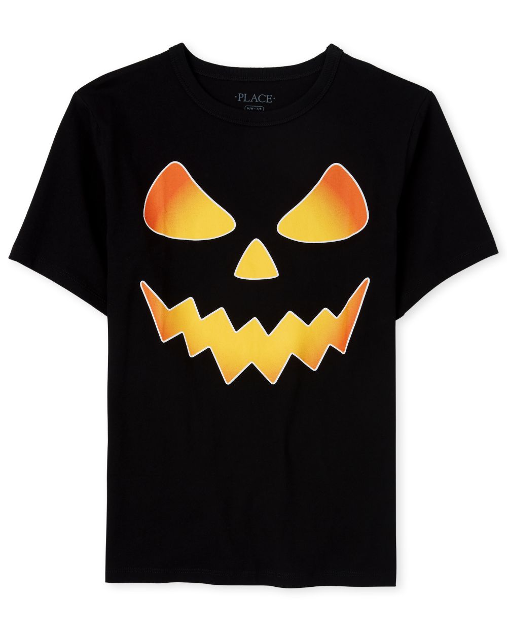 

s Boys Halloween Pumpkin Graphic Tee - Black T-Shirt - The Children's Place