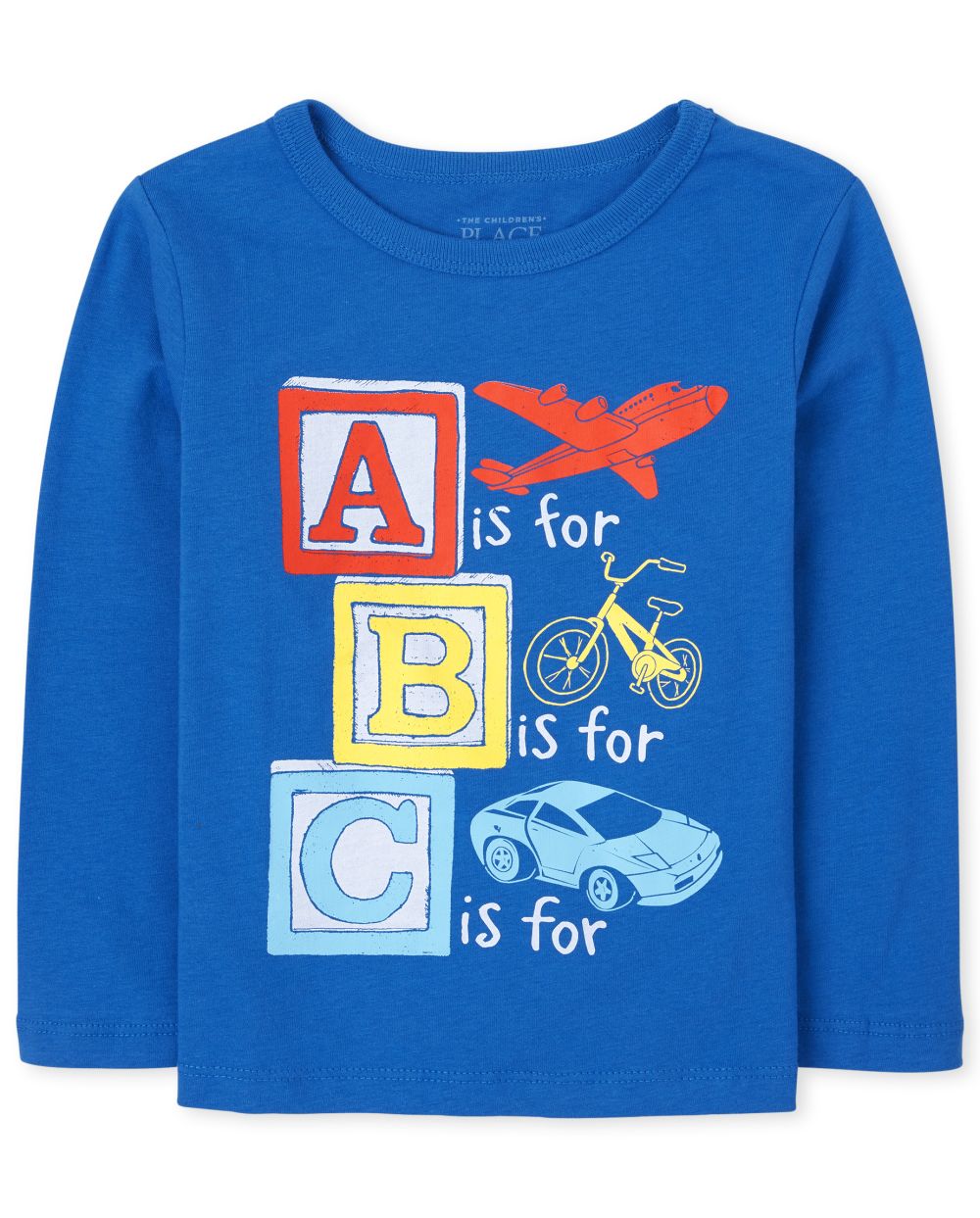 

s Baby And Toddler Boys Abc Graphic Tee - Blue T-Shirt - The Children's Place