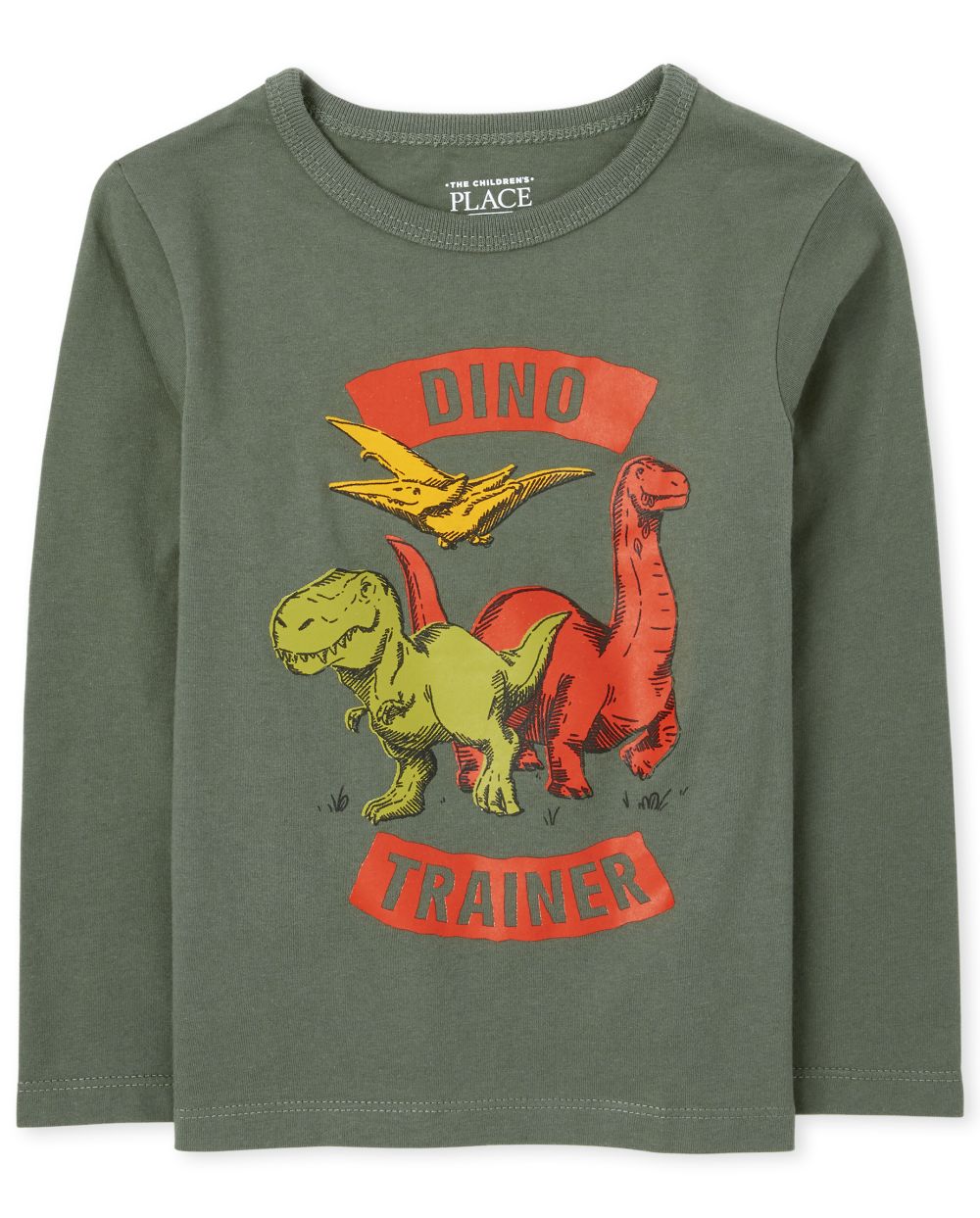 

s Baby And Toddler Boys Dino Trainer Graphic Tee - Green T-Shirt - The Children's Place