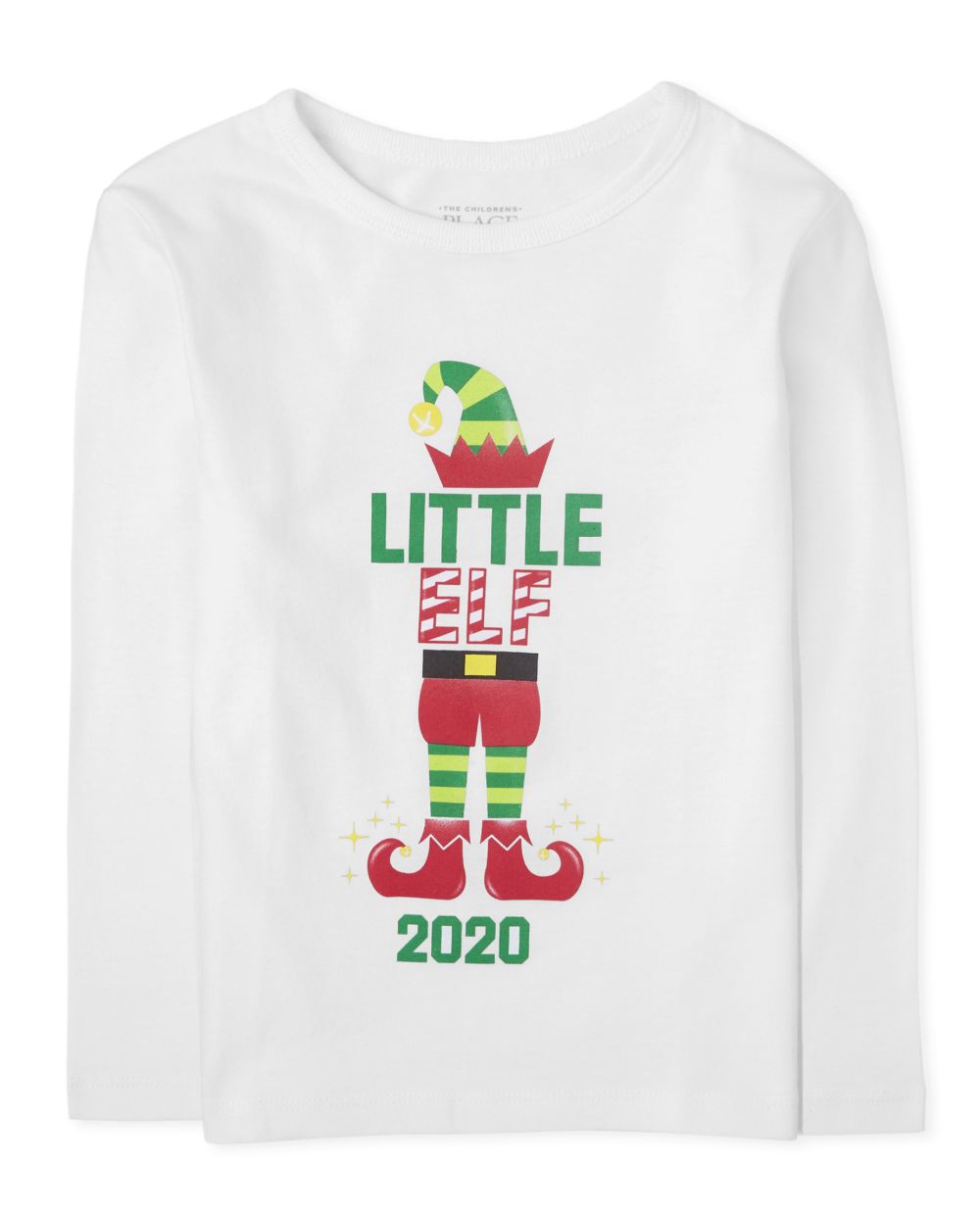 

s Baby And Toddler Boys Matching Family Christmas Elf Graphic Tee - White T-Shirt - The Children's Place