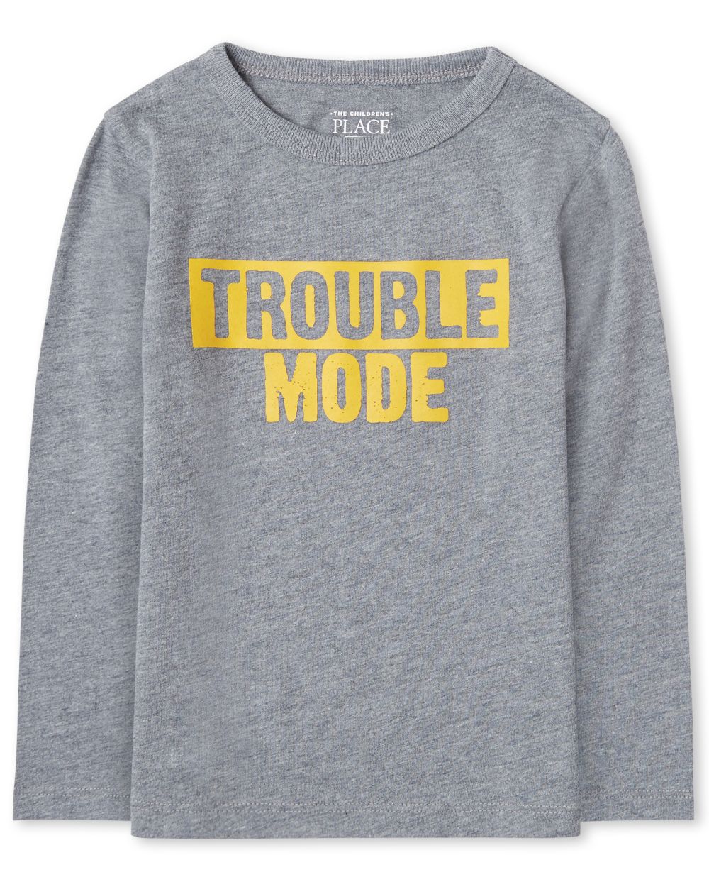 

s Baby And Toddler Boys Trouble Mode Graphic Tee - Gray T-Shirt - The Children's Place