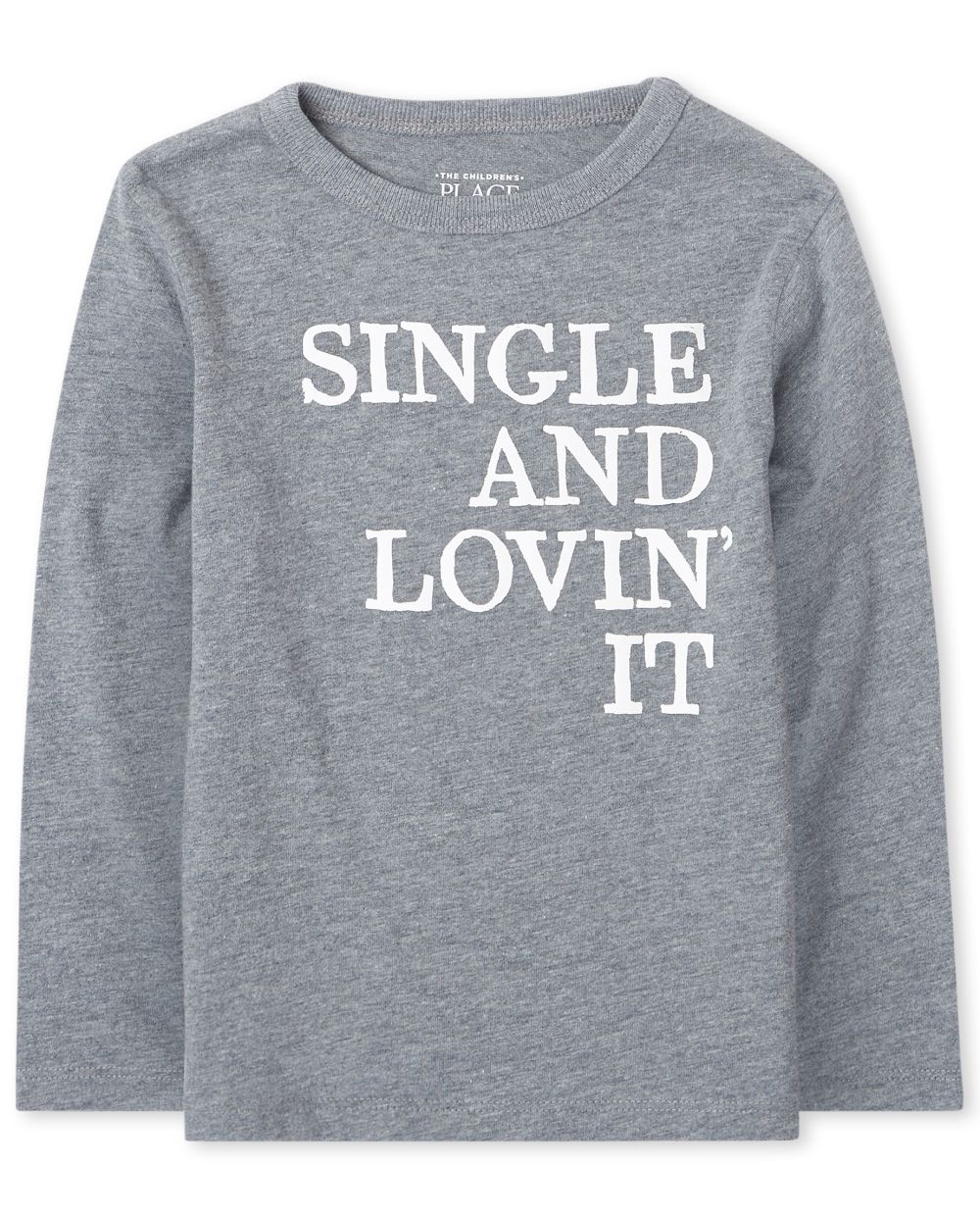 

s Baby And Toddler Boys Single Graphic Tee - Gray T-Shirt - The Children's Place