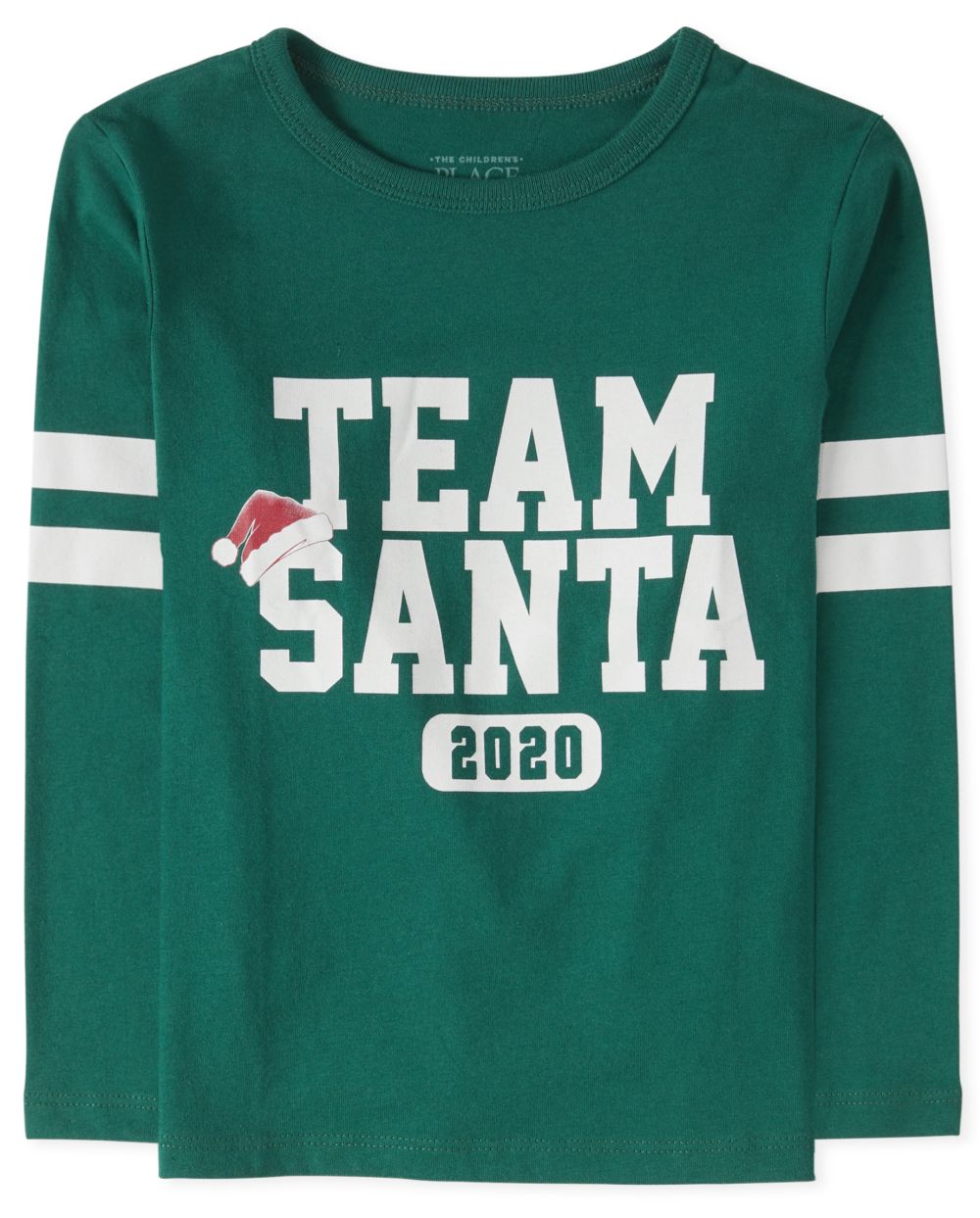 

s Unisex Baby And Toddler Matching Family Christmas Team Santa Graphic Tee - Green T-Shirt - The Children's Place