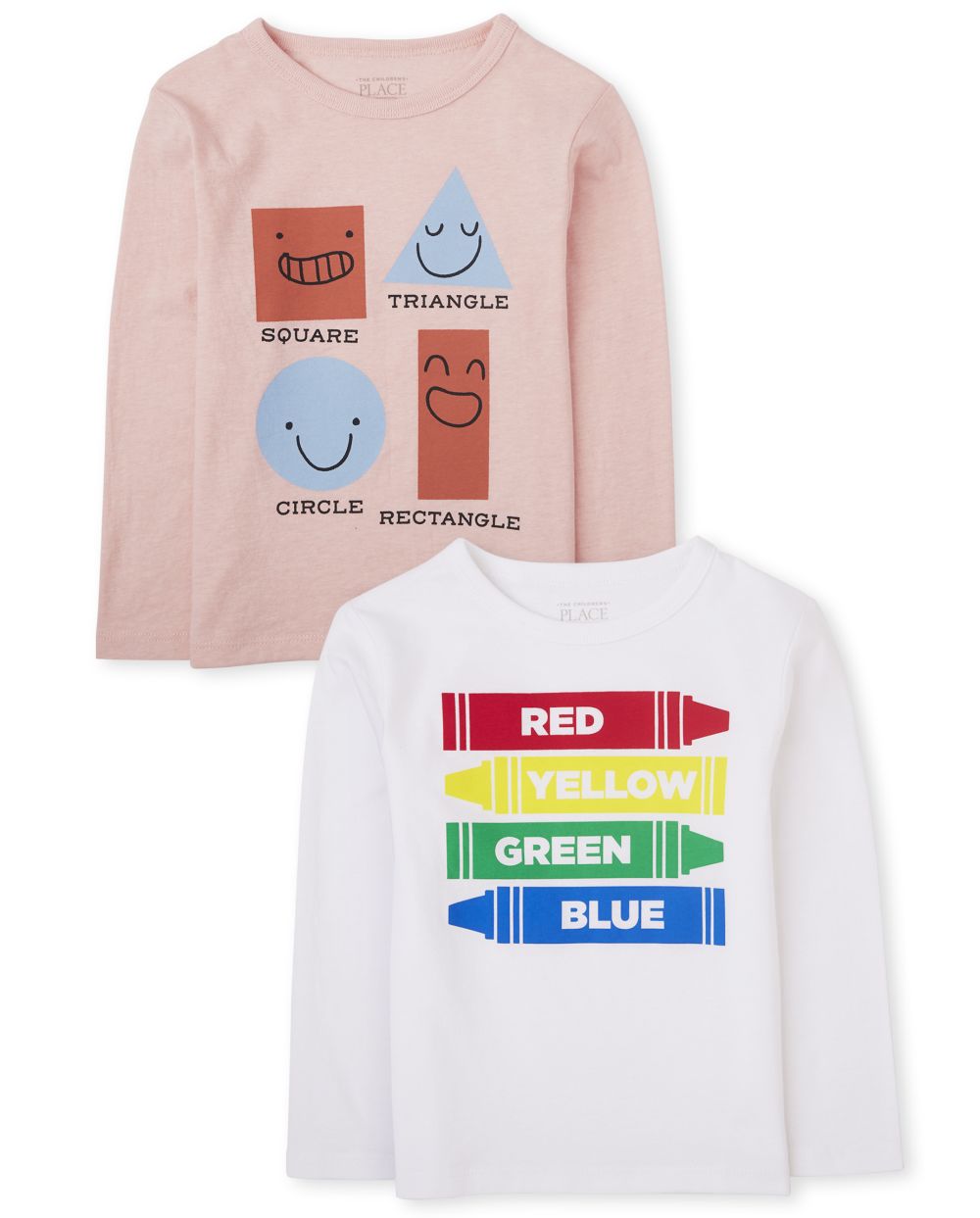 

s Baby And Toddler Boys Shapes And Colors Graphic Tee 2-Pack - Multi T-Shirt - The Children's Place