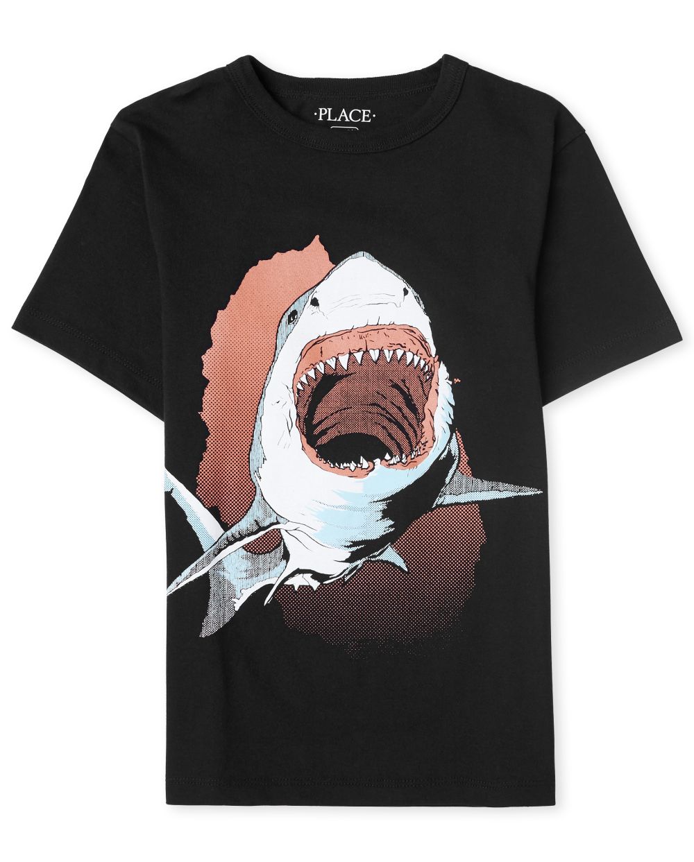 

Boys Boys Shark Graphic Tee - Black T-Shirt - The Children's Place