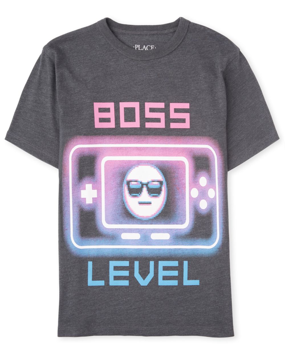 

Boys Boys Boss Level Graphic Tee - Gray T-Shirt - The Children's Place