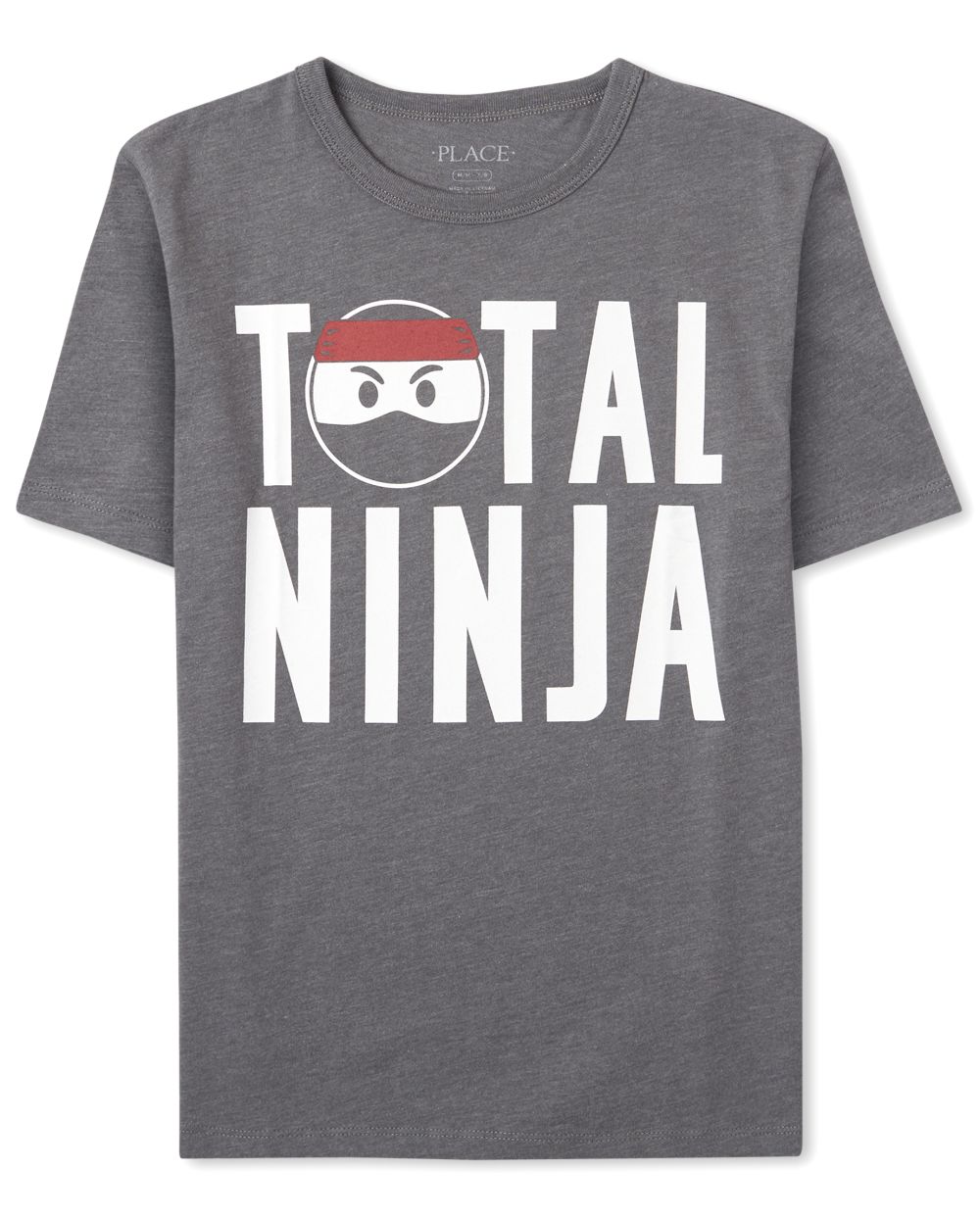 

s Boys Total Ninja Graphic Tee - Gray T-Shirt - The Children's Place