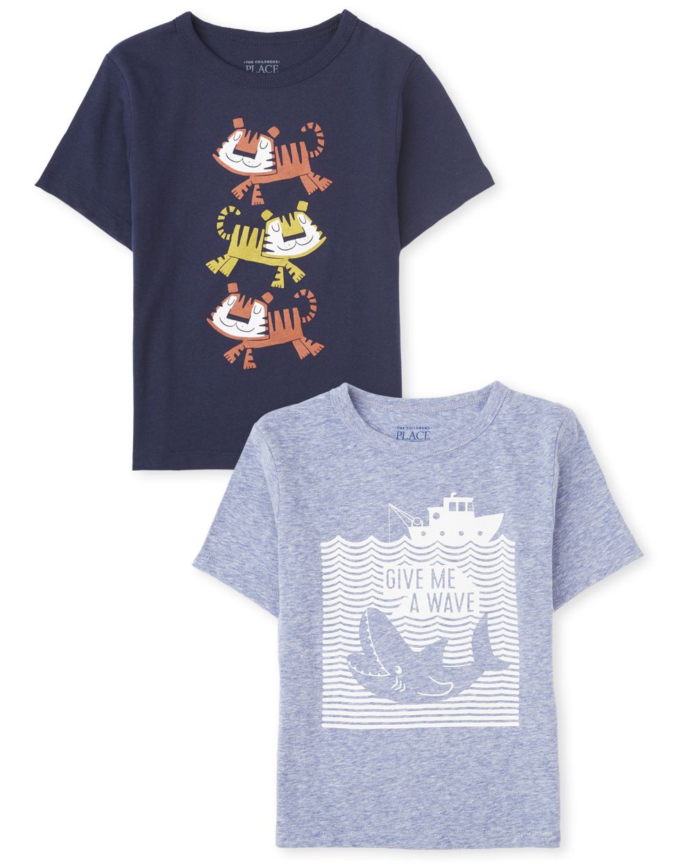 

s Baby And Toddler Boys Animals Graphic Tee 2-Pack - Multi T-Shirt - The Children's Place