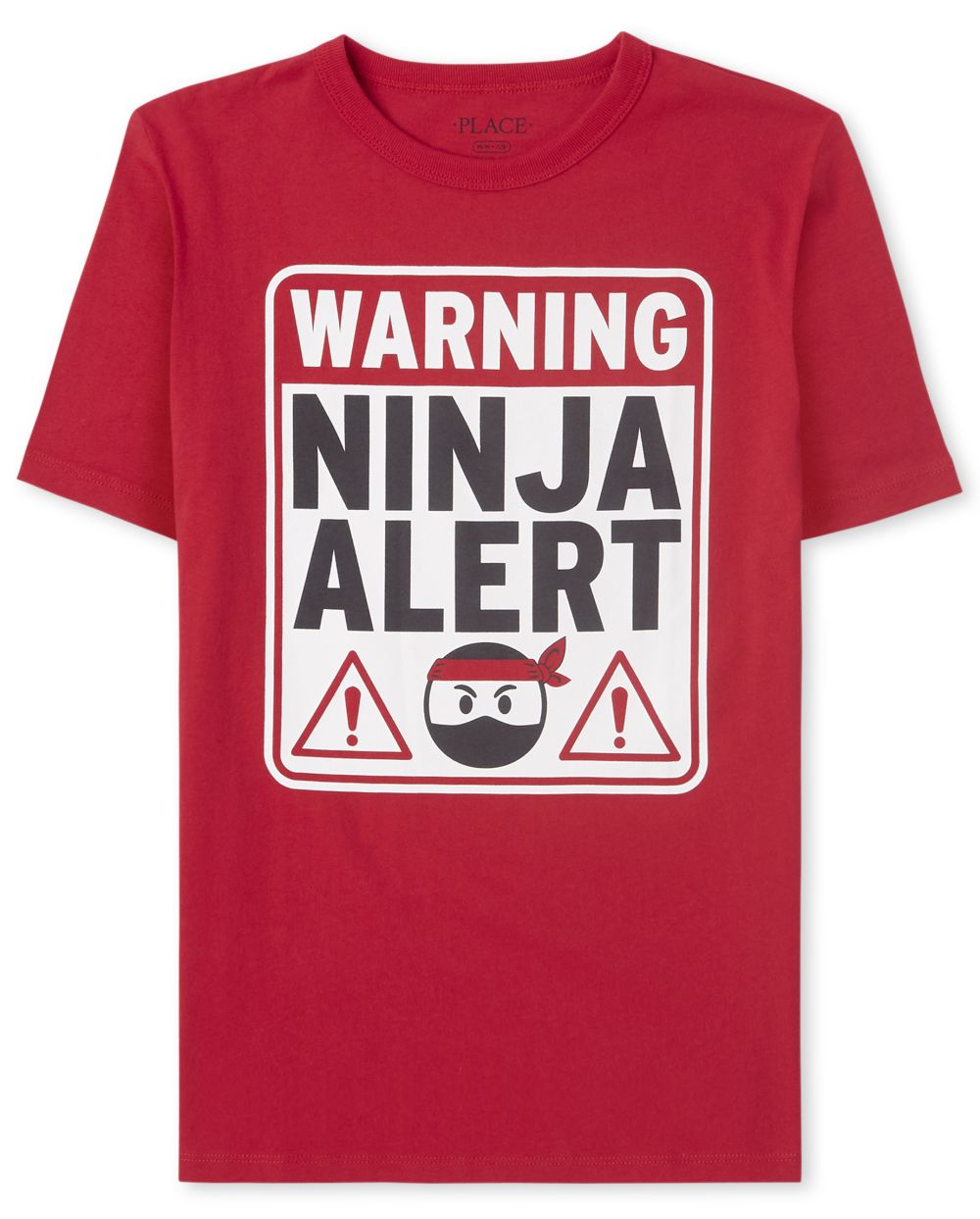 

Boys Boys Ninja Alert Graphic Tee - Red T-Shirt - The Children's Place