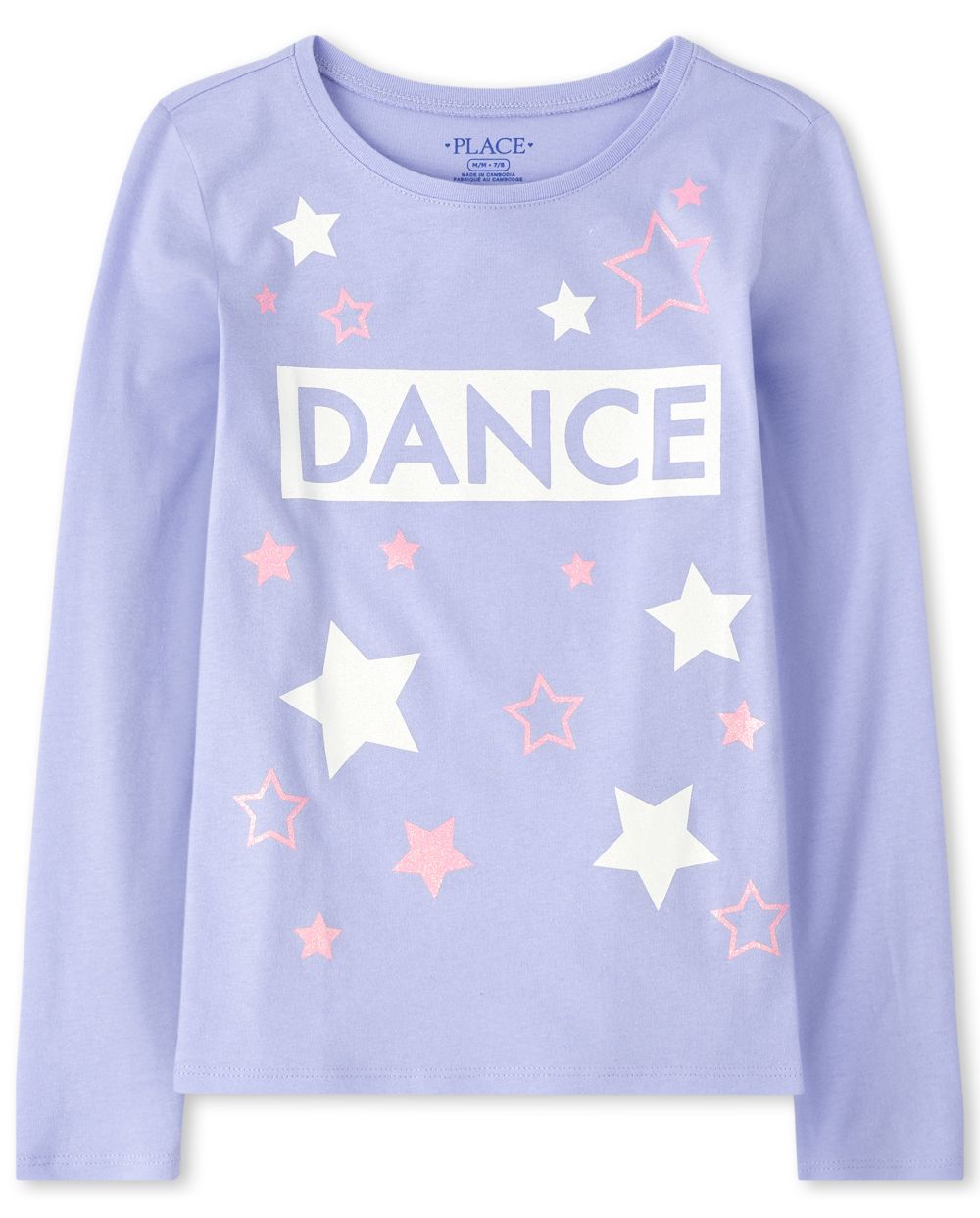 

Girls Glitter Dance Graphic Tee - Purple T-Shirt - The Children's Place