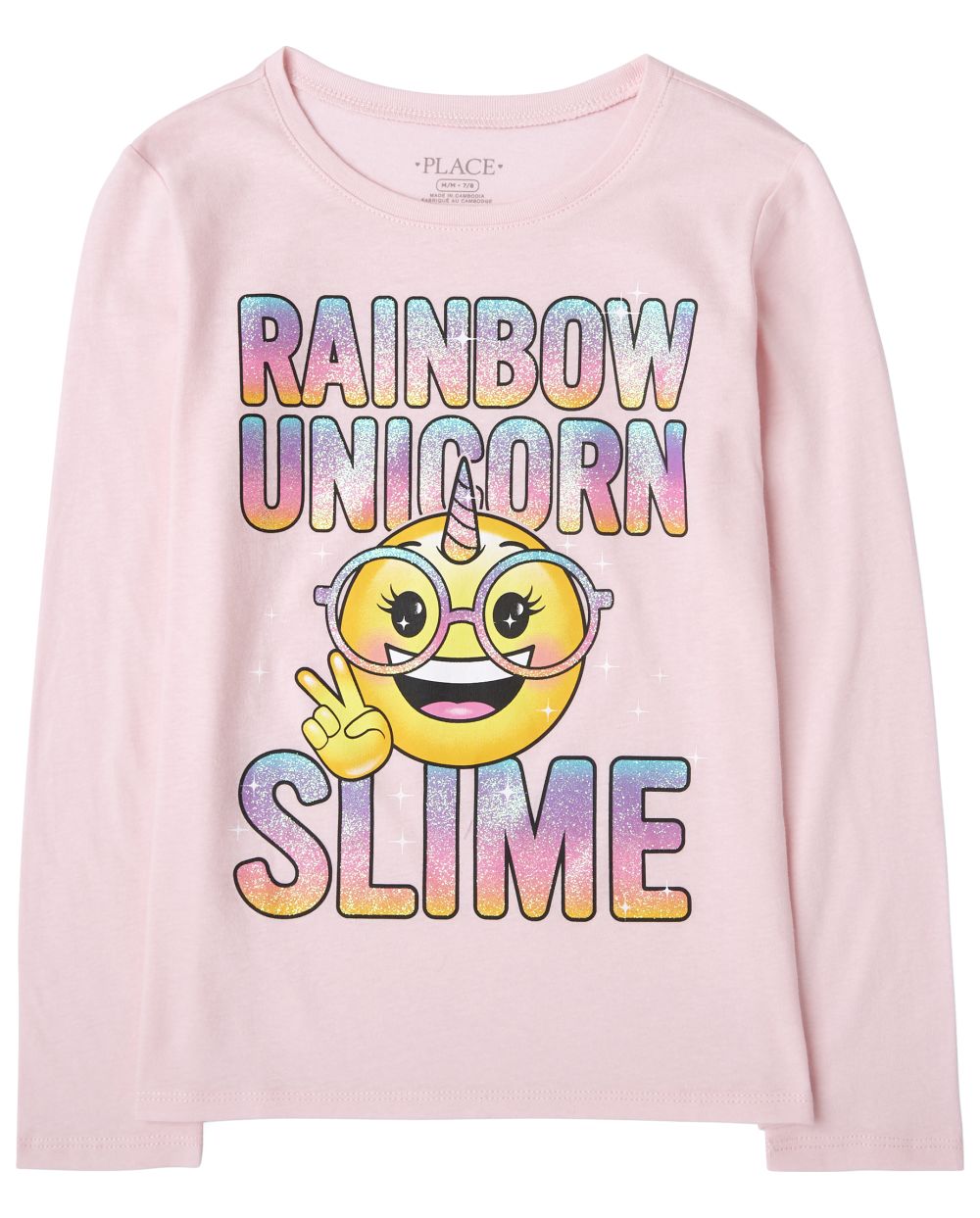 

s Unicorn Slime Graphic Tee - Pink T-Shirt - The Children's Place