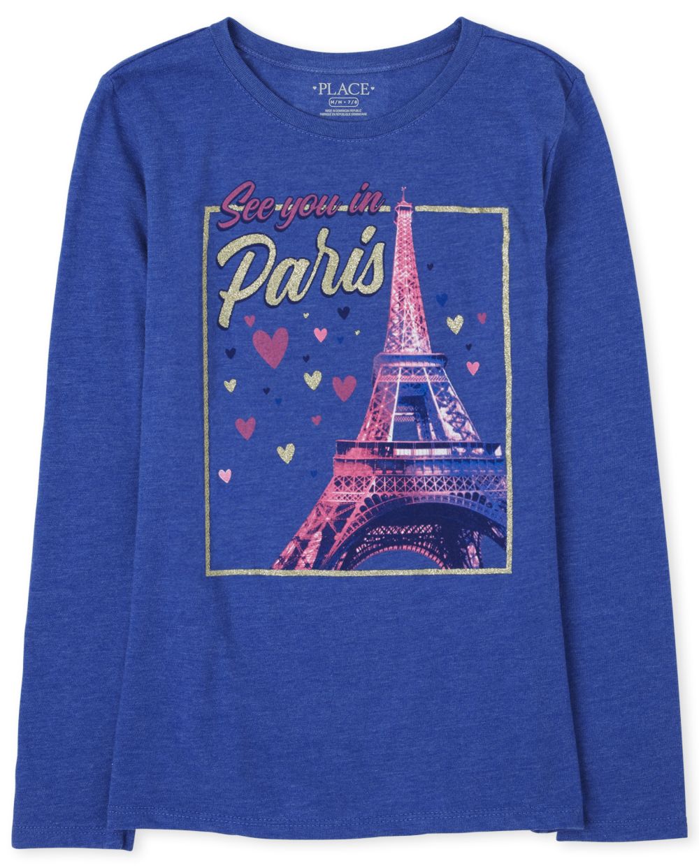 s Paris Graphic Tee - Blue T-Shirt - The Children's Place