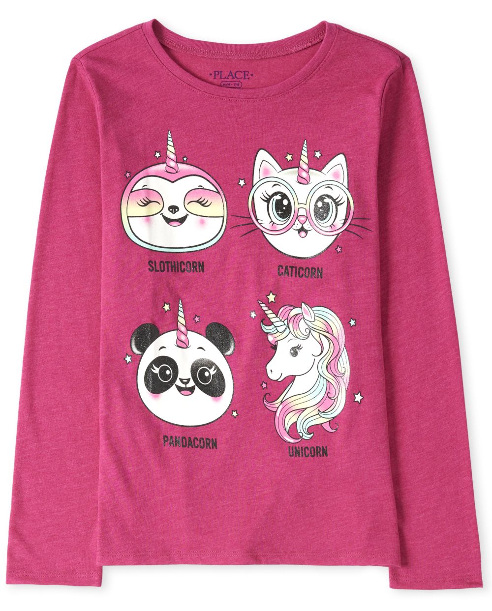 

s Crittercorn Graphic Tee - Pink T-Shirt - The Children's Place