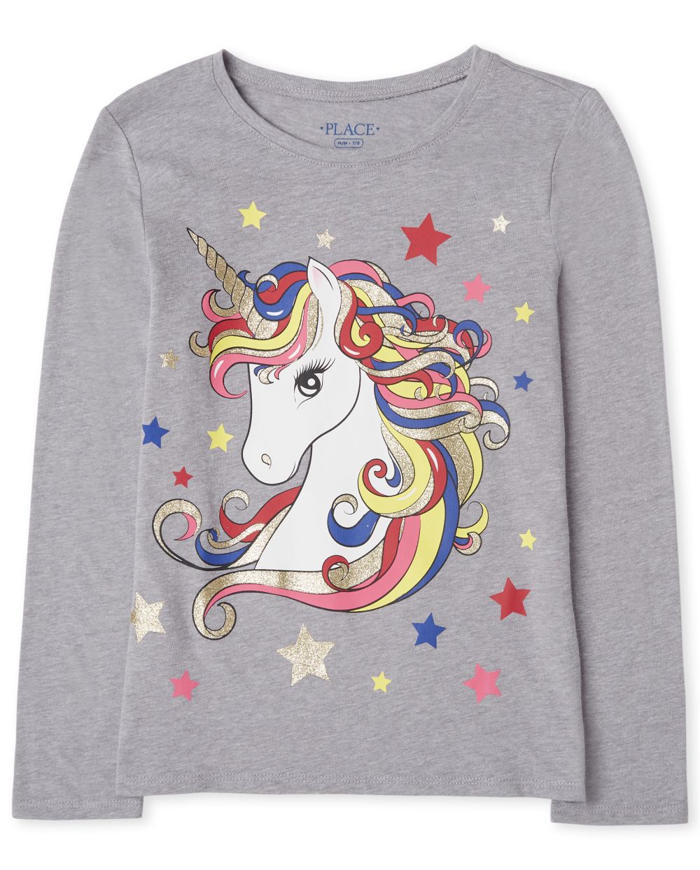 

s Unicorn Graphic Tee - Gray T-Shirt - The Children's Place