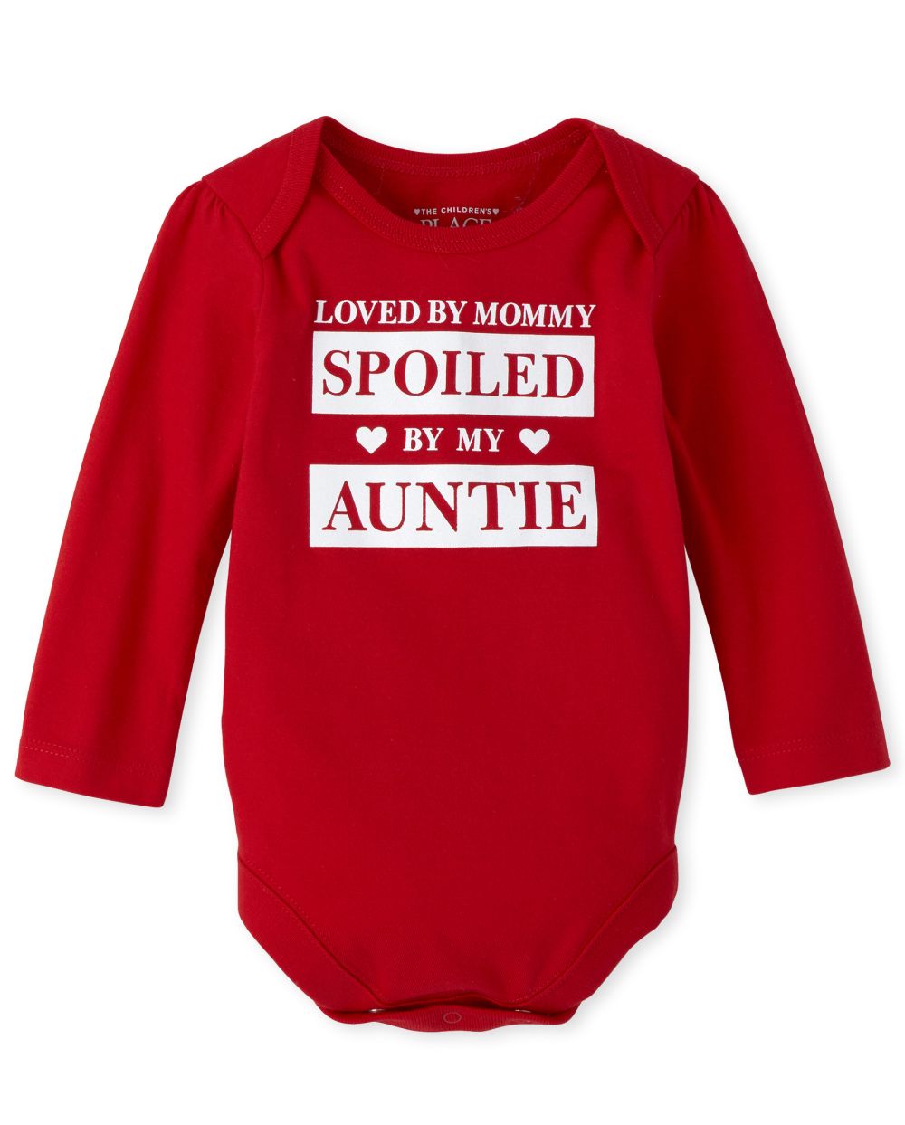 

Newborn Baby Auntie Graphic Bodysuit - Red - The Children's Place