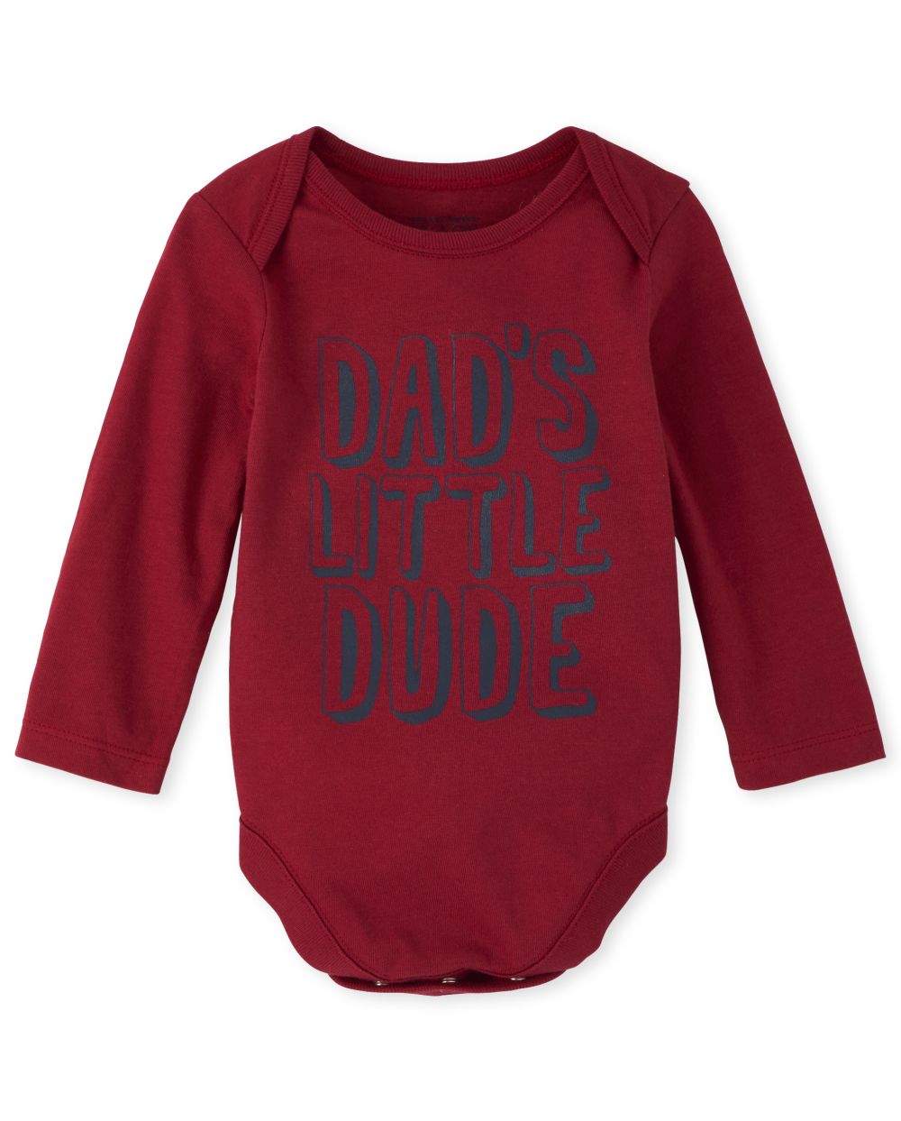 

Newborn Baby Boys Dad's Dude Graphic Bodysuit - Red - The Children's Place