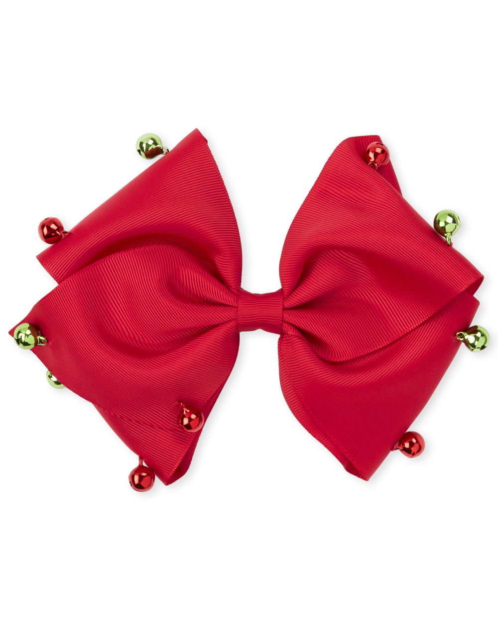 

Girls Christmas Bell Bow Hair Clip - Red - The Children's Place
