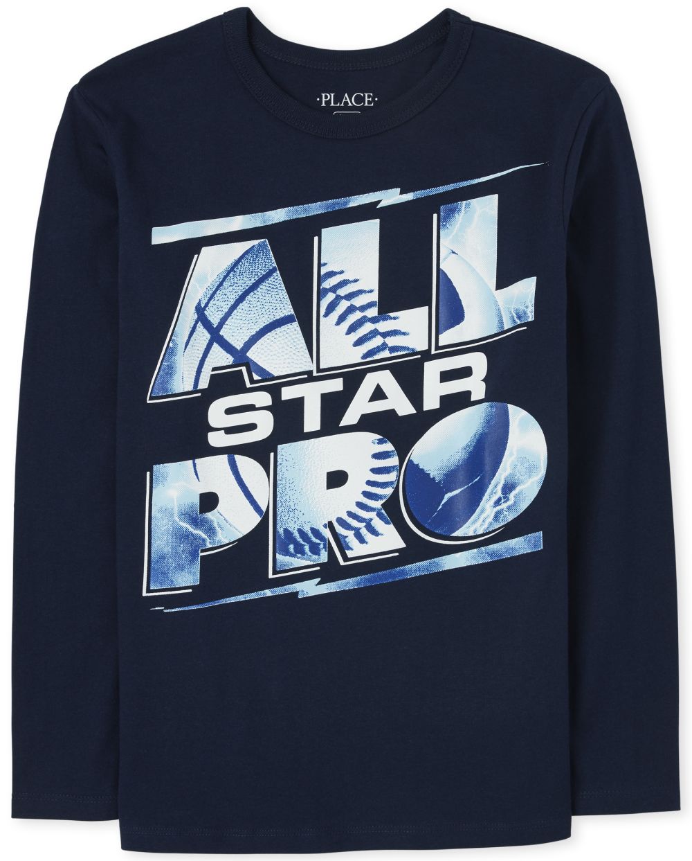 

Boys Boys All Pro Graphic Tee - Blue T-Shirt - The Children's Place