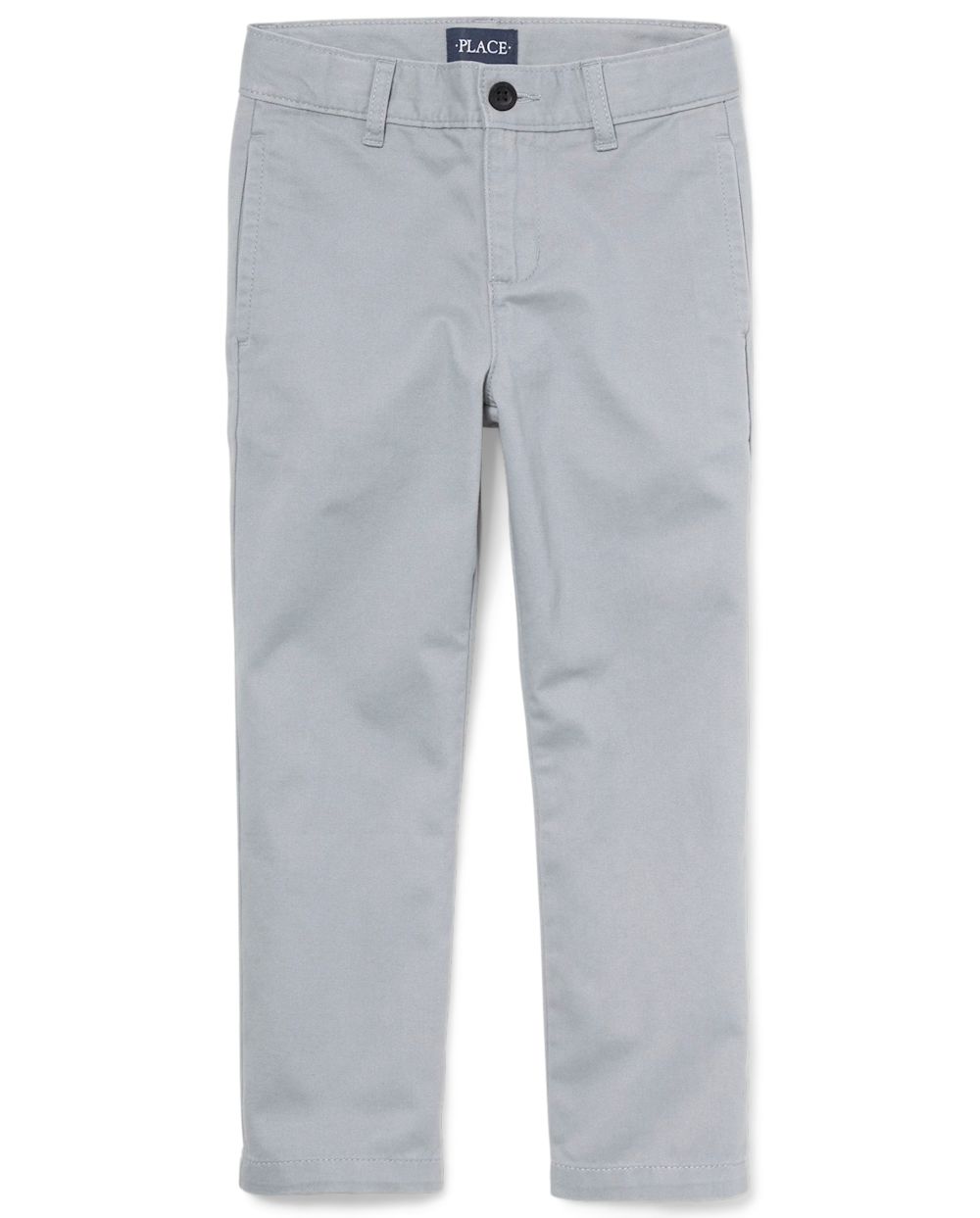 

Boys Boys Uniform Stretch Chino Pants - Gray - The Children's Place