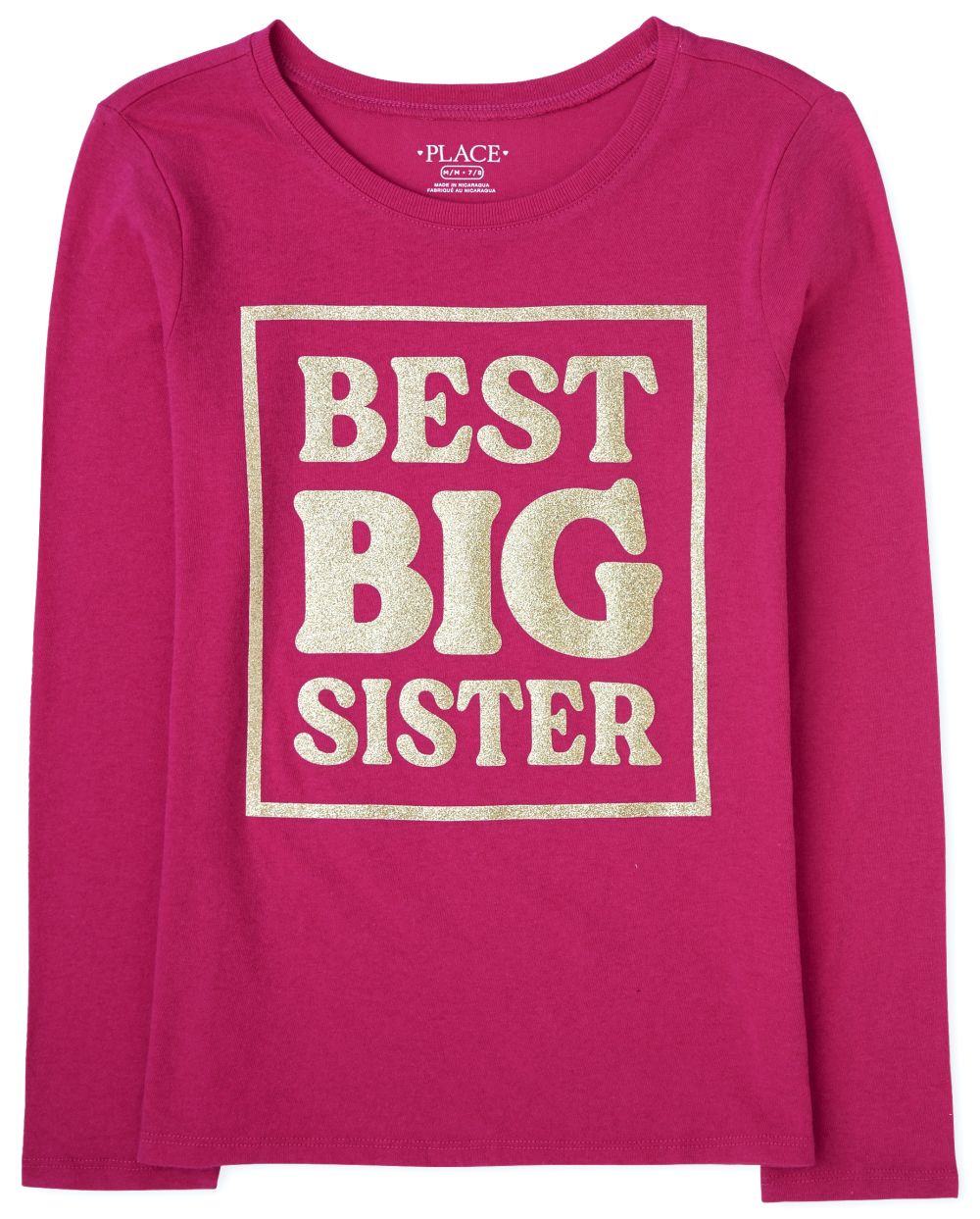 

s Big Sister Graphic Tee - Pink T-Shirt - The Children's Place